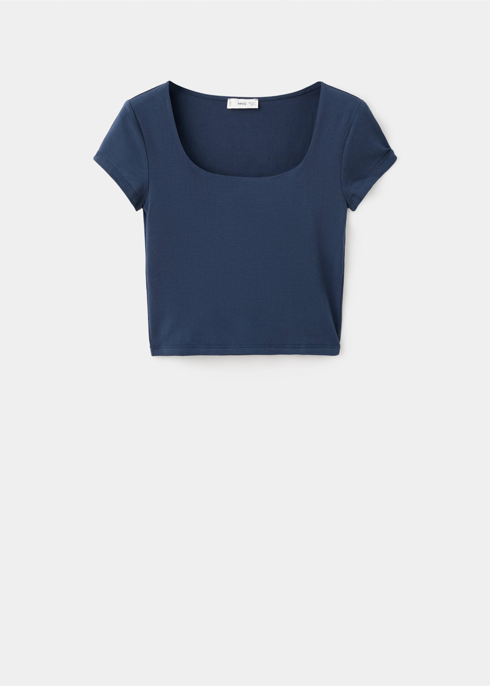 Camiseta algodón entallada - Artículo sin modelo, Azul marino. Ref: 17013337-00.