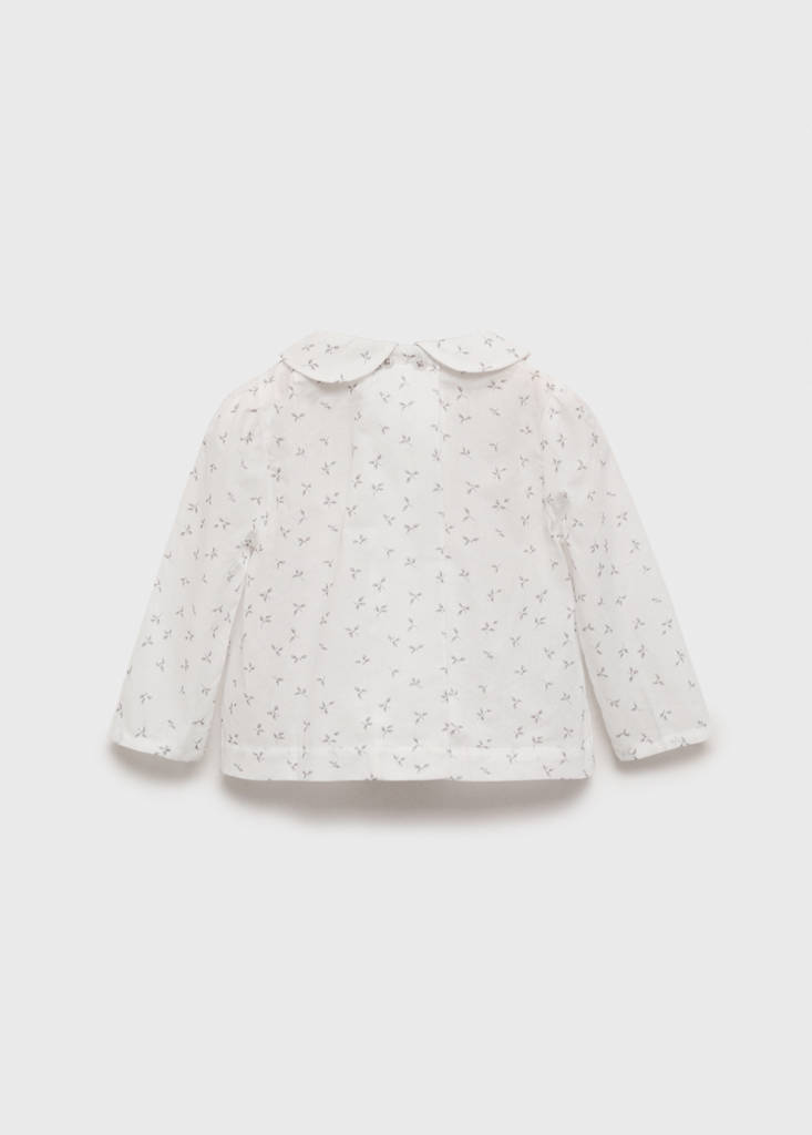 Floral print blouse — Off White
