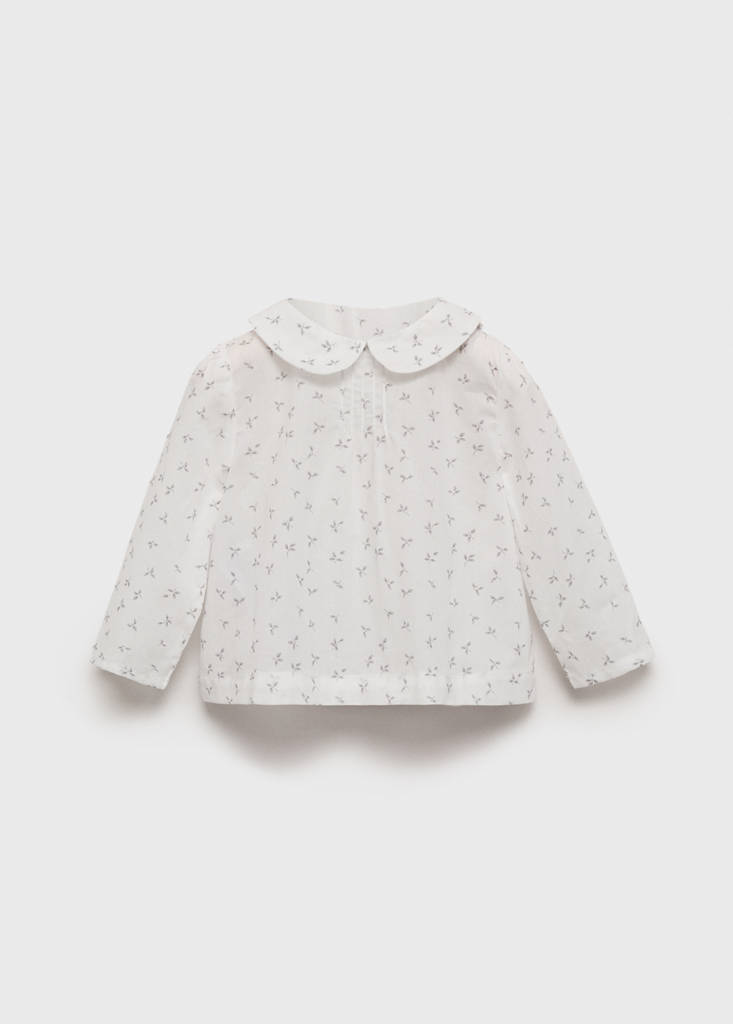 Floral print blouse — Off White
