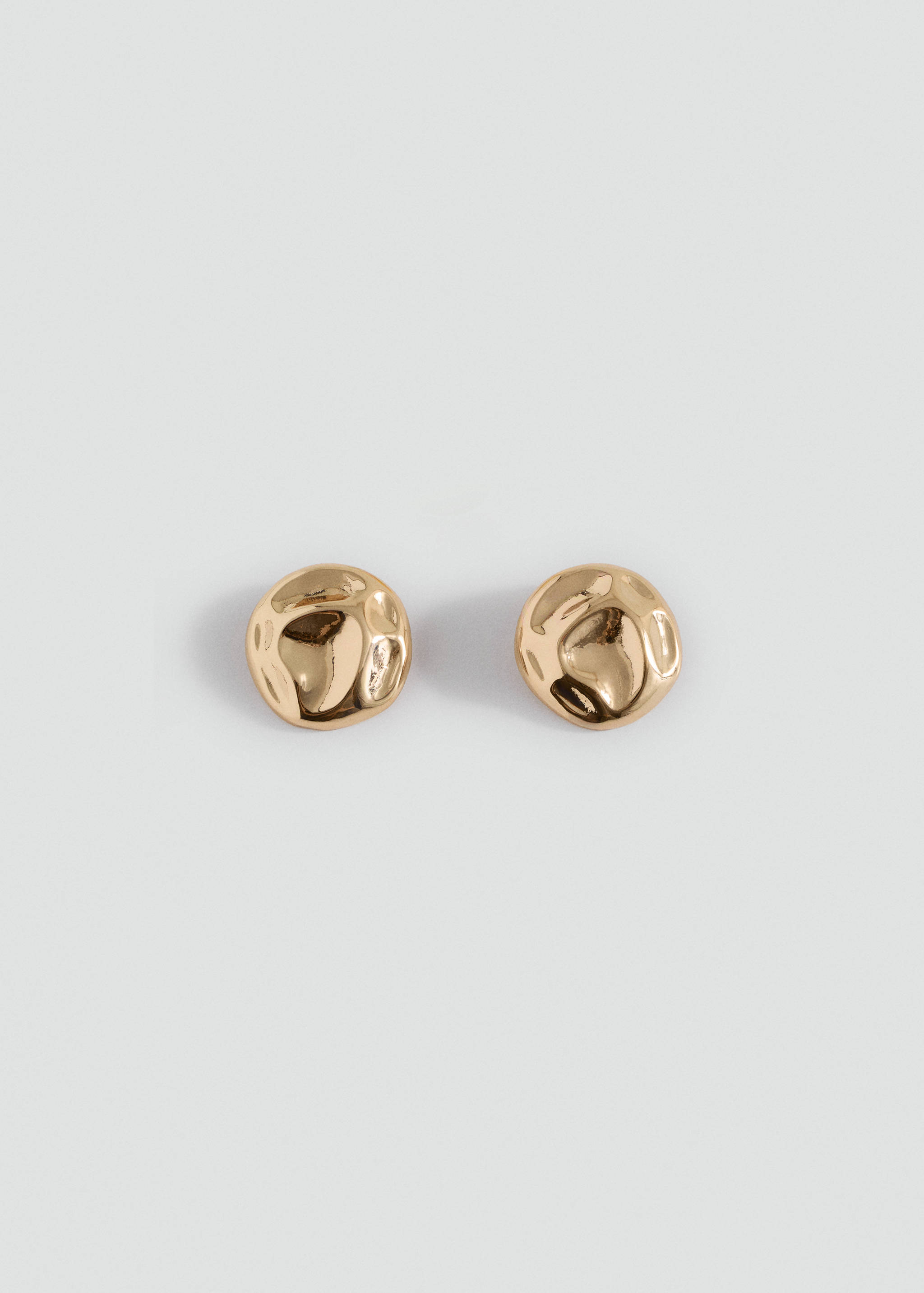 Textured coin earrings - Article without model