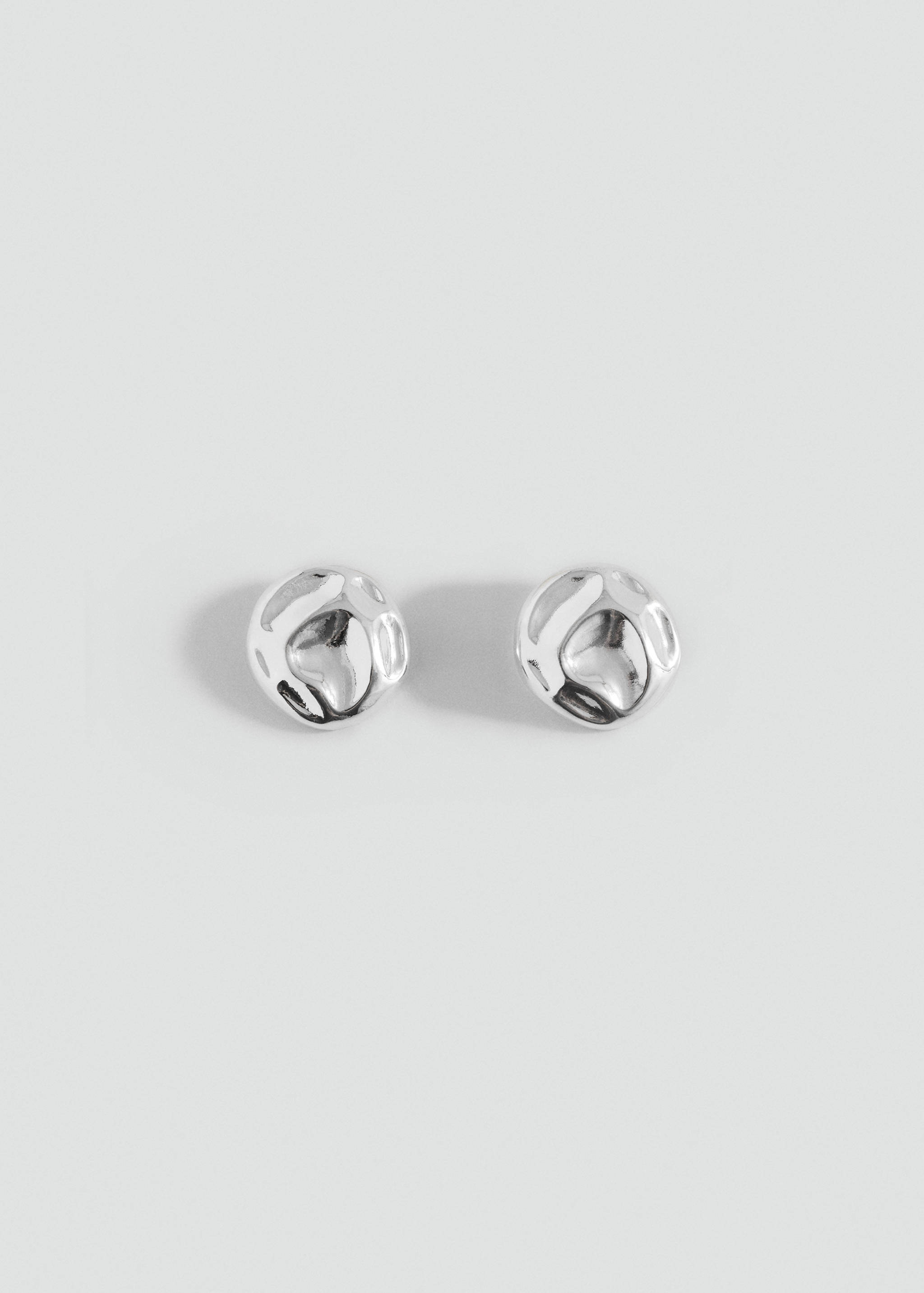 Textured coin earrings - Article without model