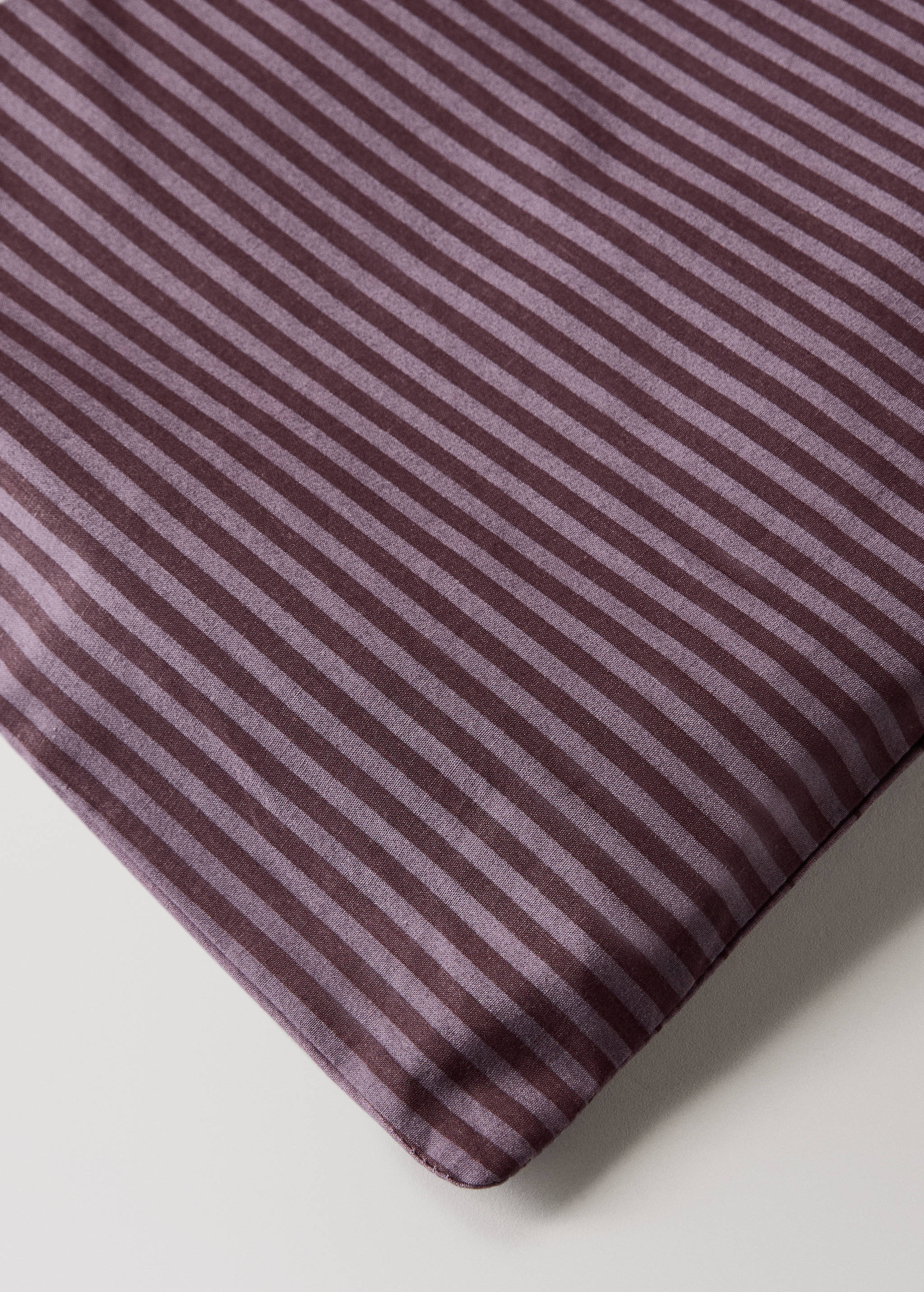 Reversible percale cotton striped duvet cover for 135/140 cm bed - Details of the article 3