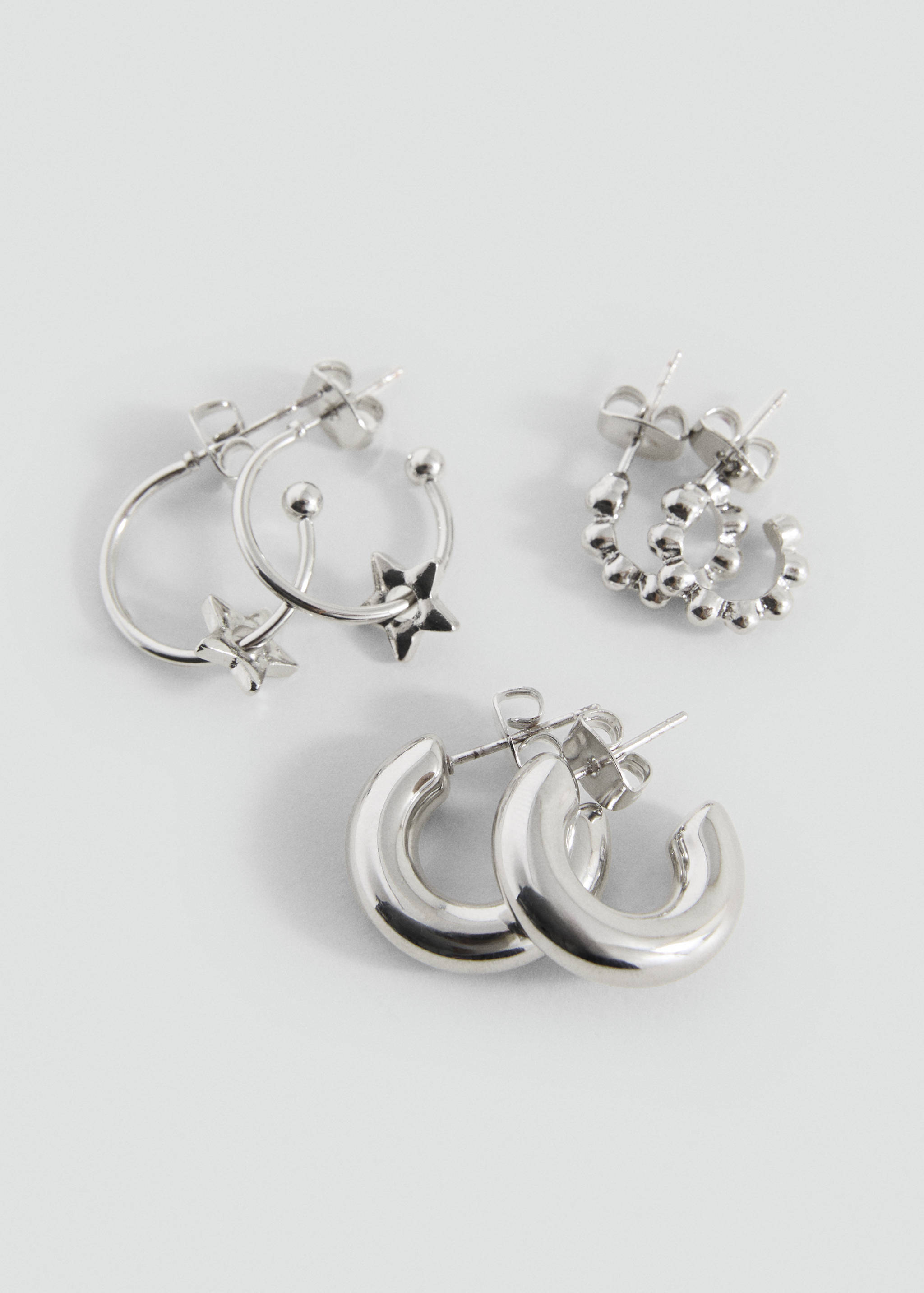 Lot 3 paires de créoles - Plan moyen