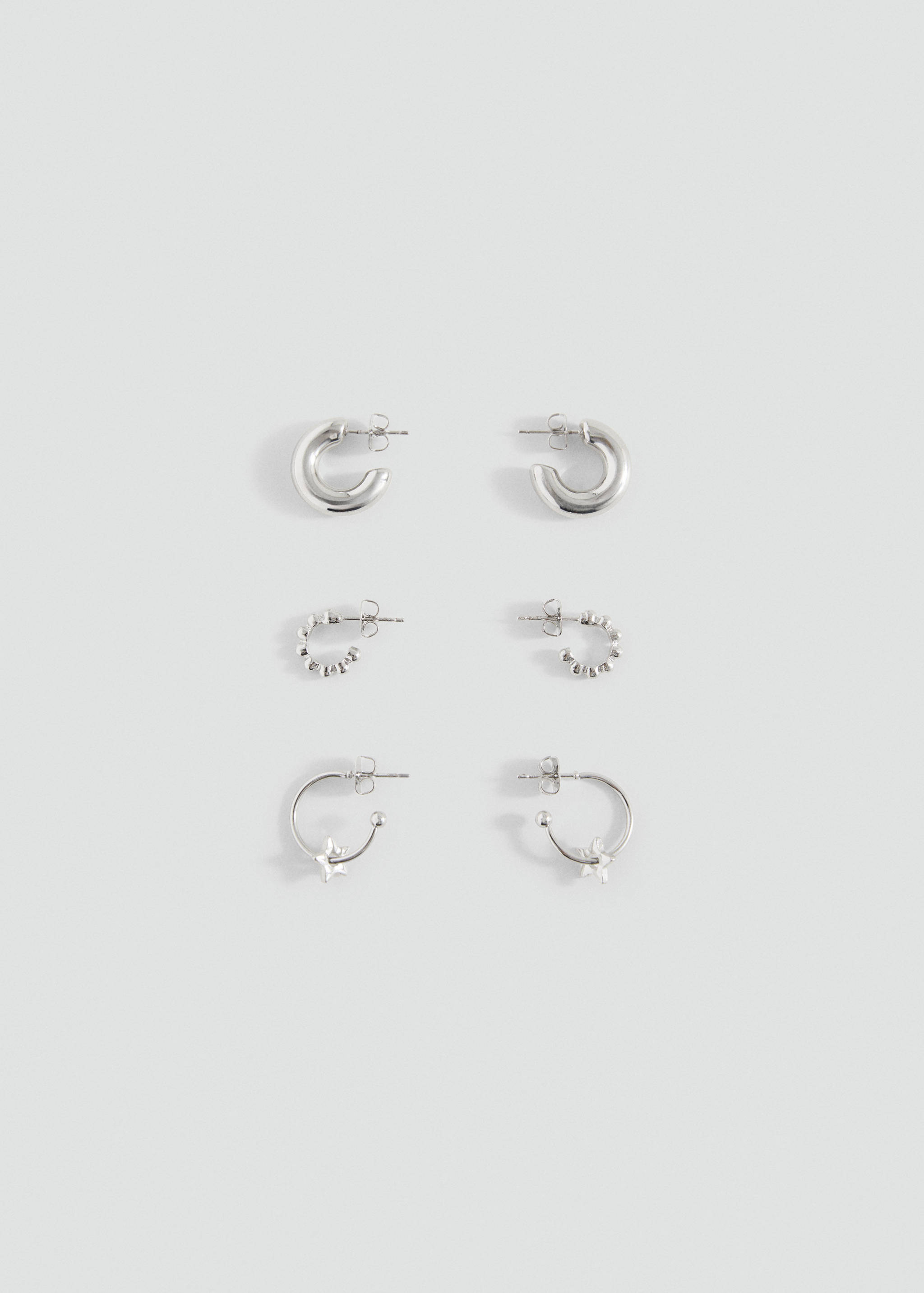 Pack 3 pendientes aros - Artículo sin modelo