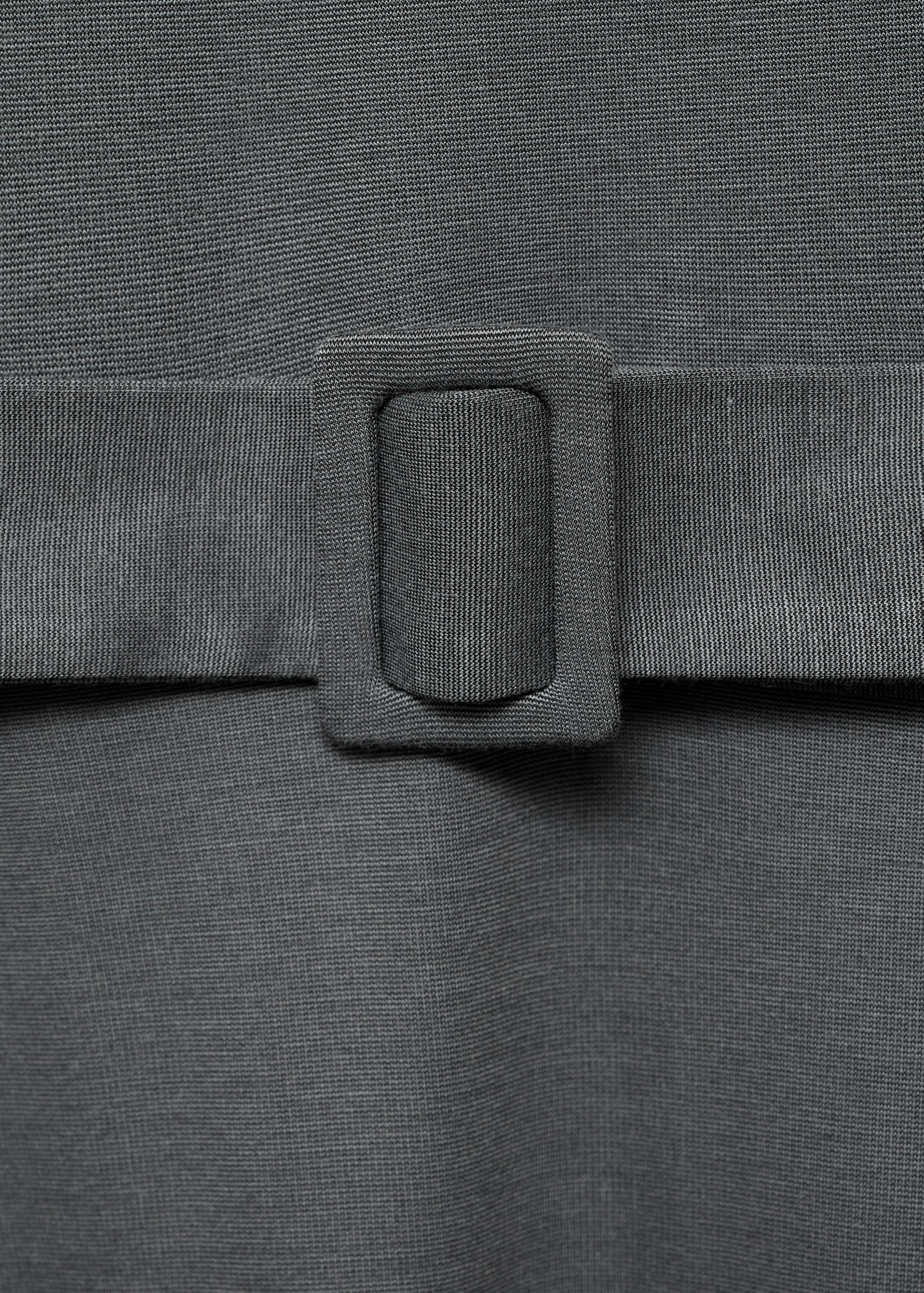 Vestido midi com cinto - Pormenor do artigo 0