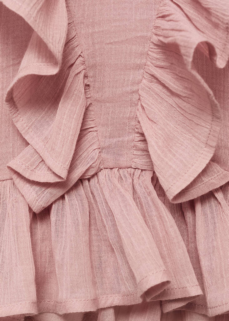 Ruffled blouse — Pink