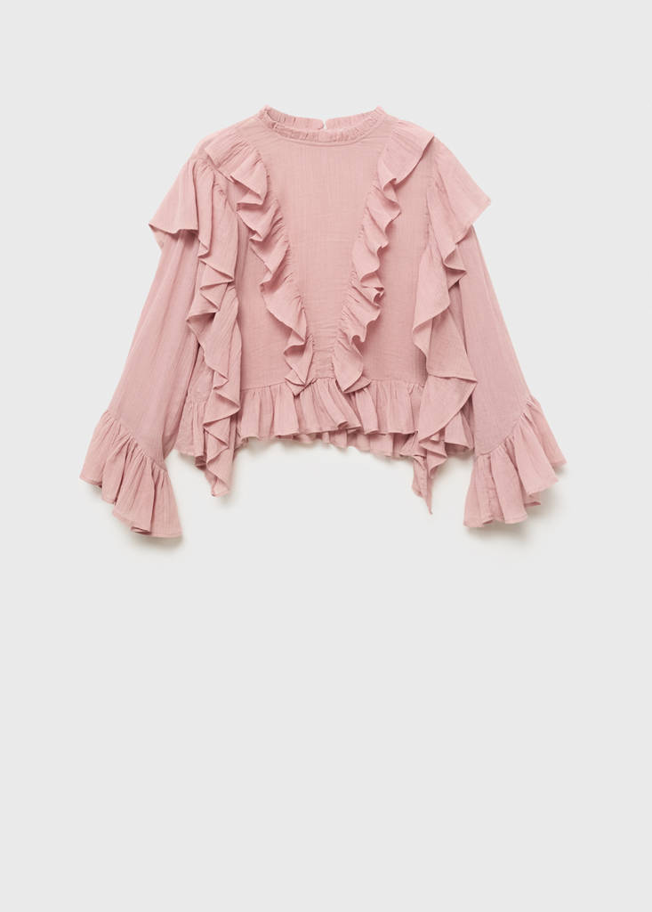Ruffled blouse — Pink