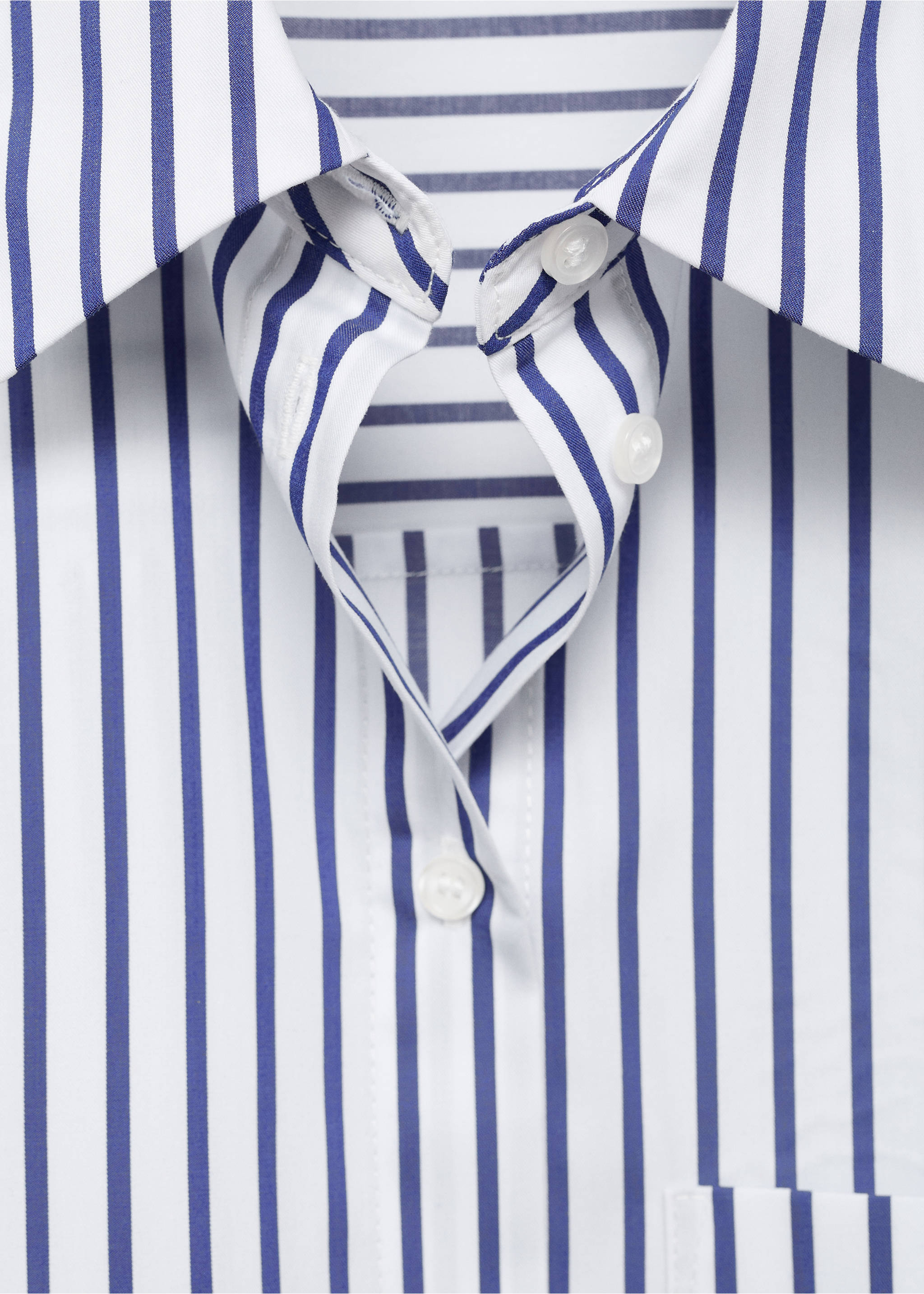 Chemise crop rayures - Détail de l'article 8, Bleu ciel. Ref: 17014083-00.