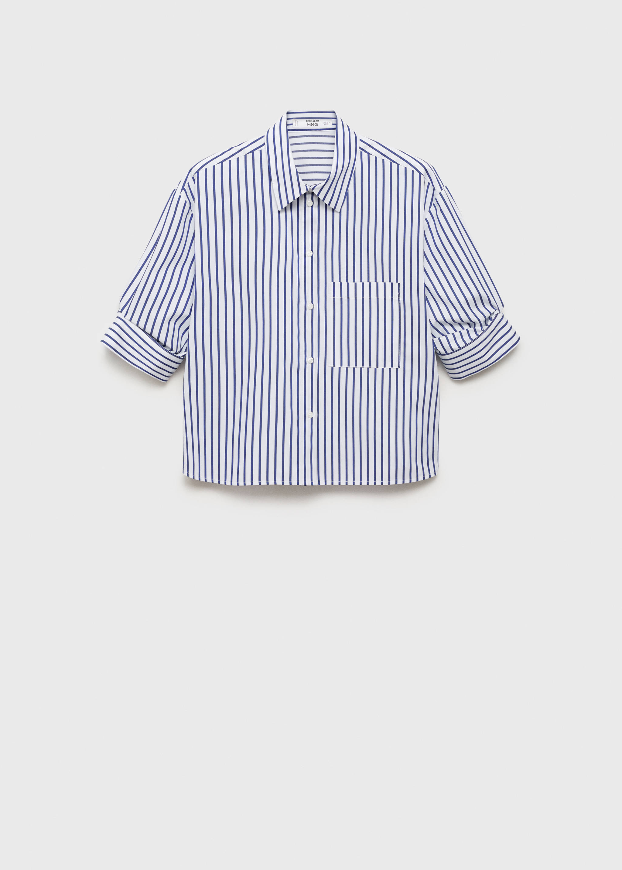 Striped cropped shirt - Article without model