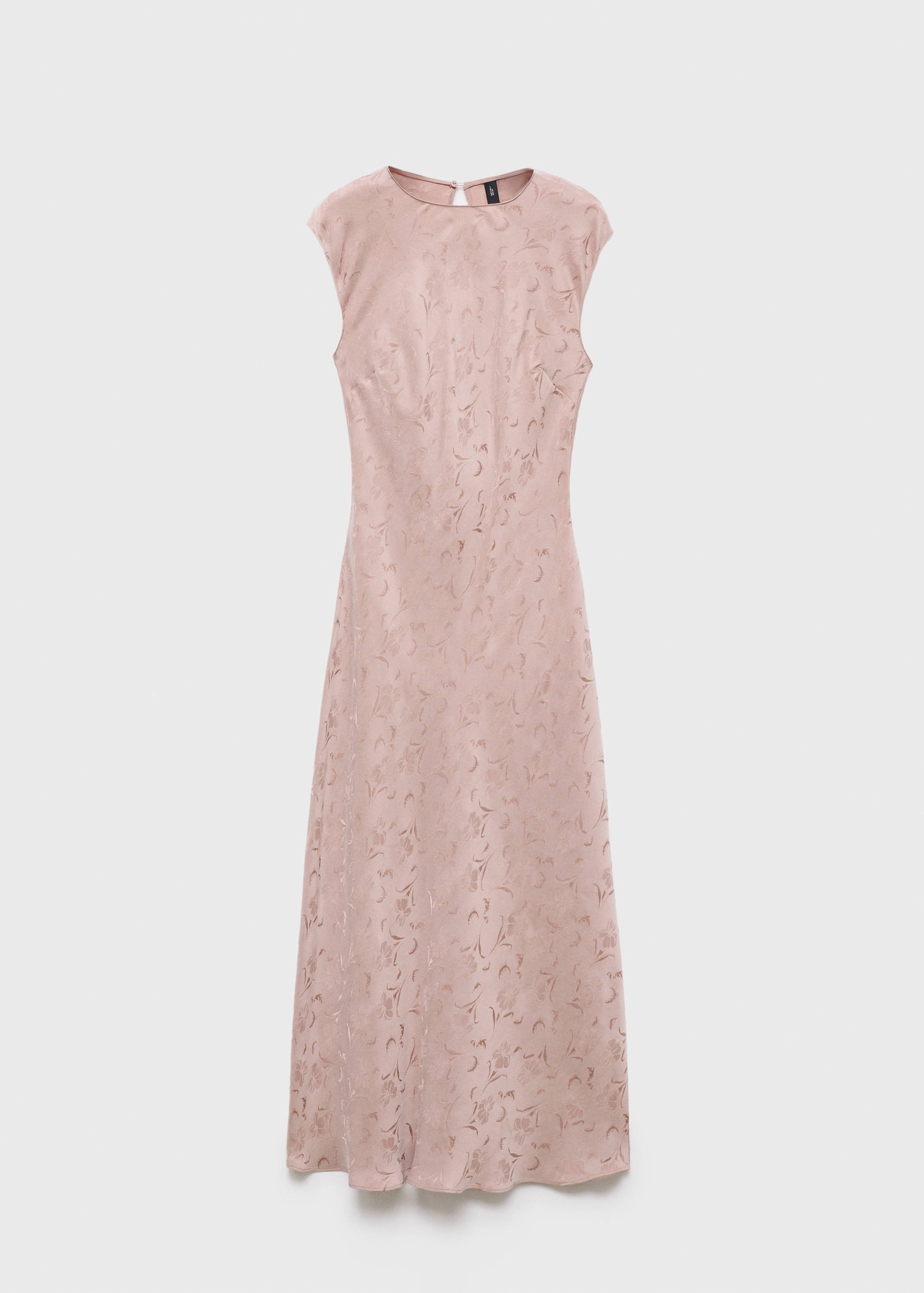 Satin floral jacquard dress - Article without model