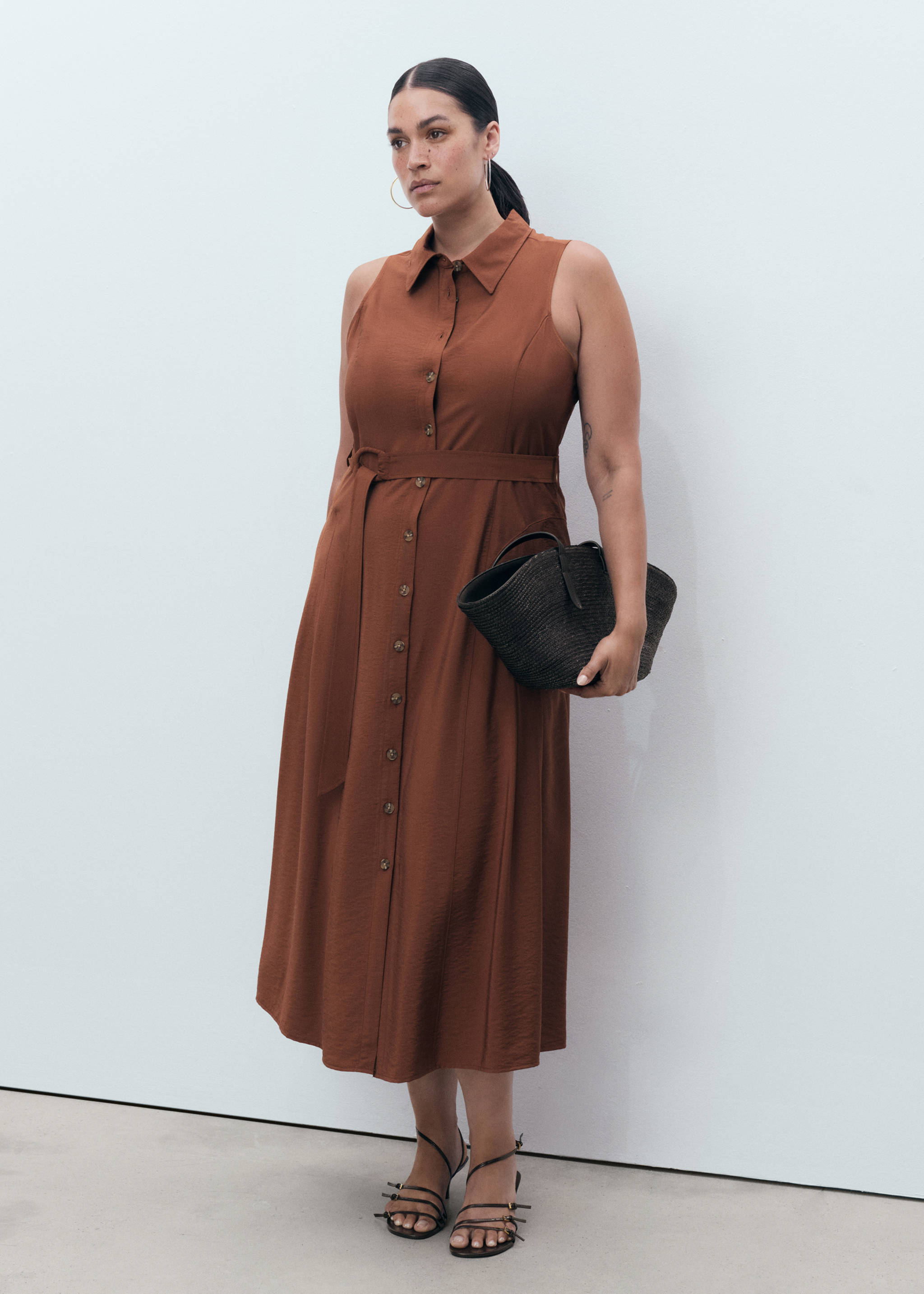 Belt shirt dress - Details of the article 3