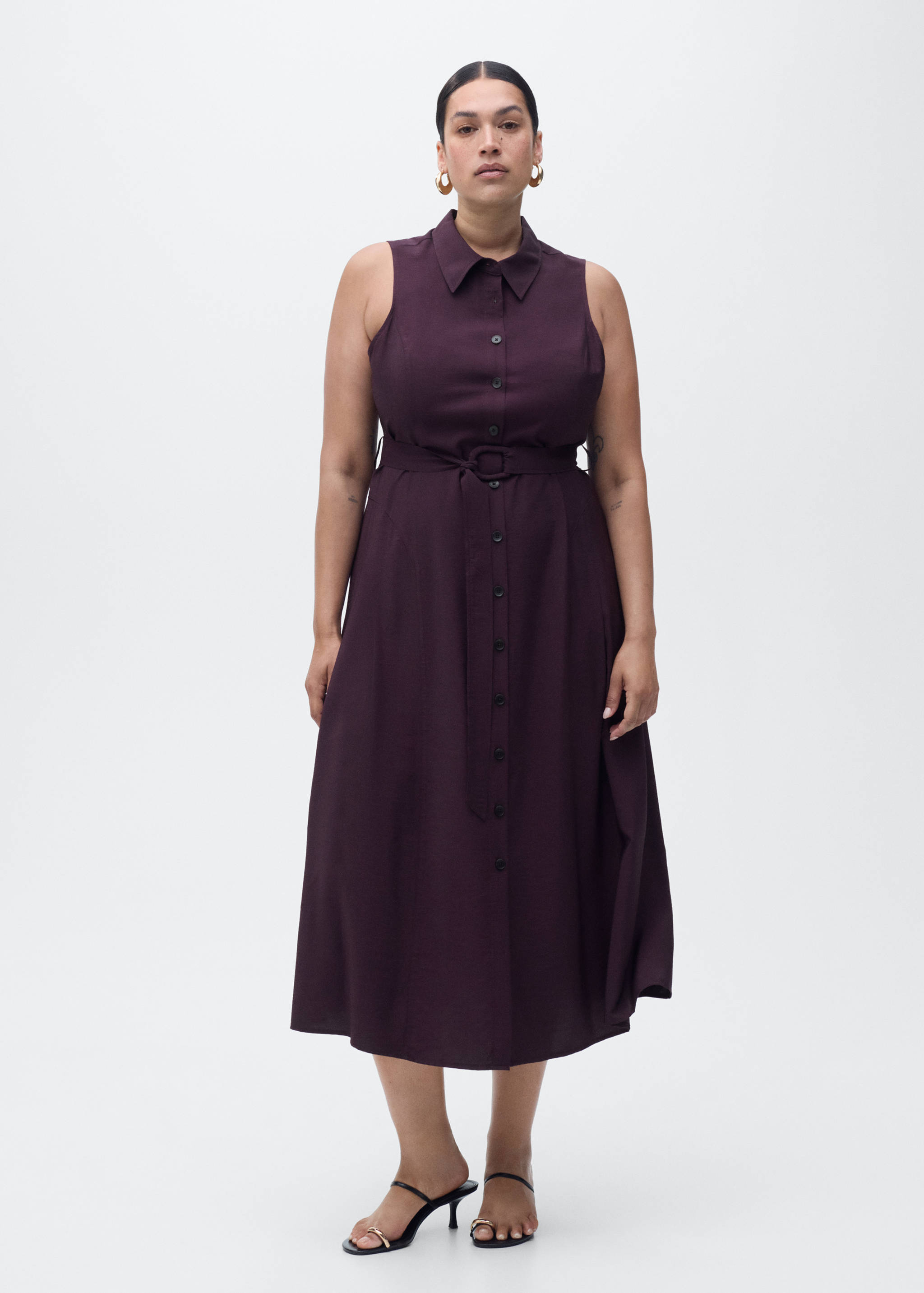 Robe chemisier ceinture - Détail de l'article 3