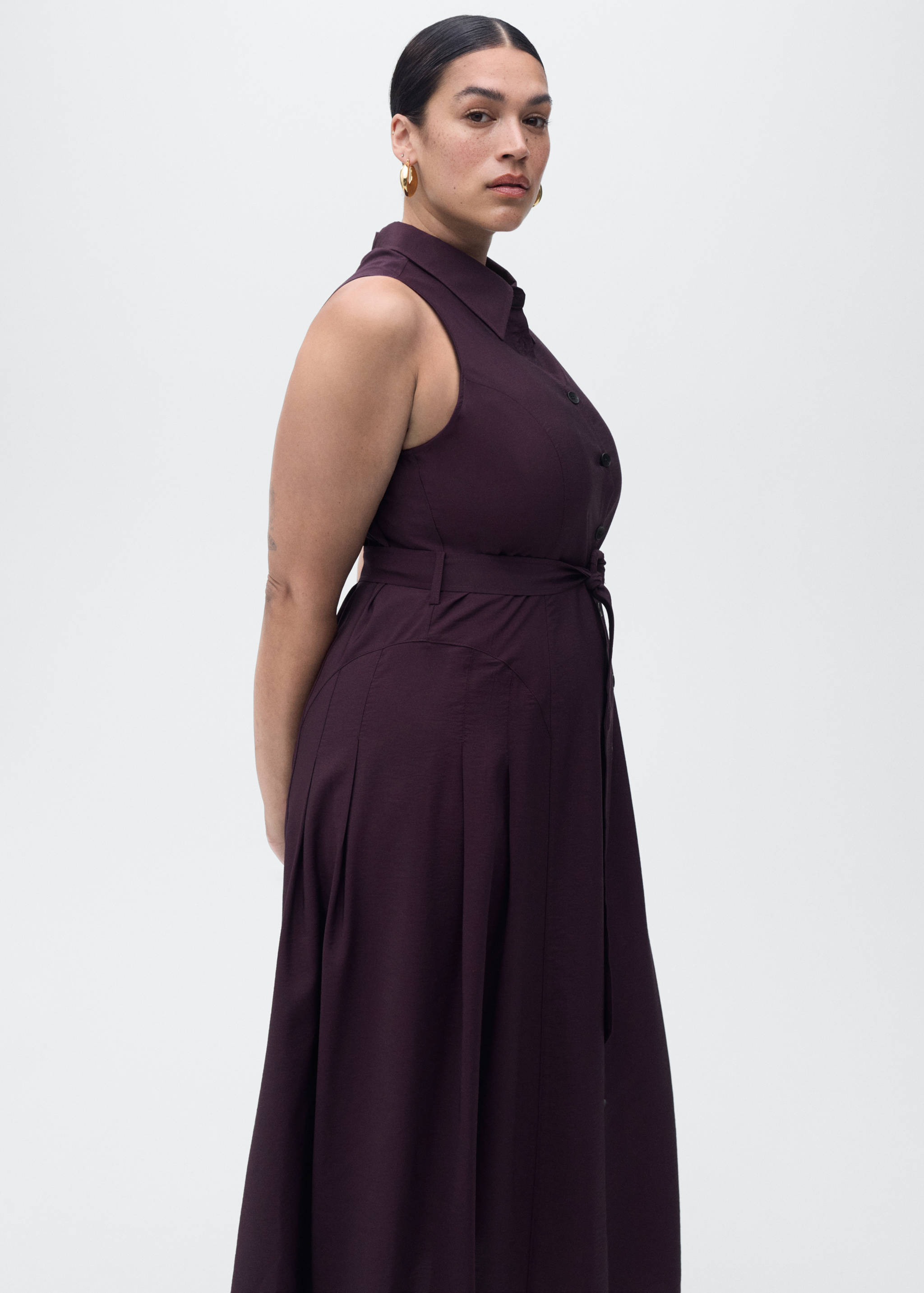 Robe chemisier ceinture - Détail de l'article 5