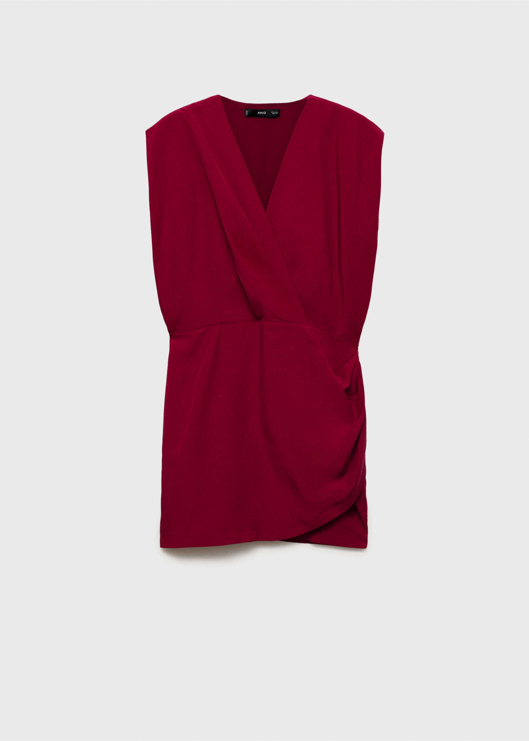 Lyocell wrap dress - Article without model, Maroon. Ref: 17014086-00.