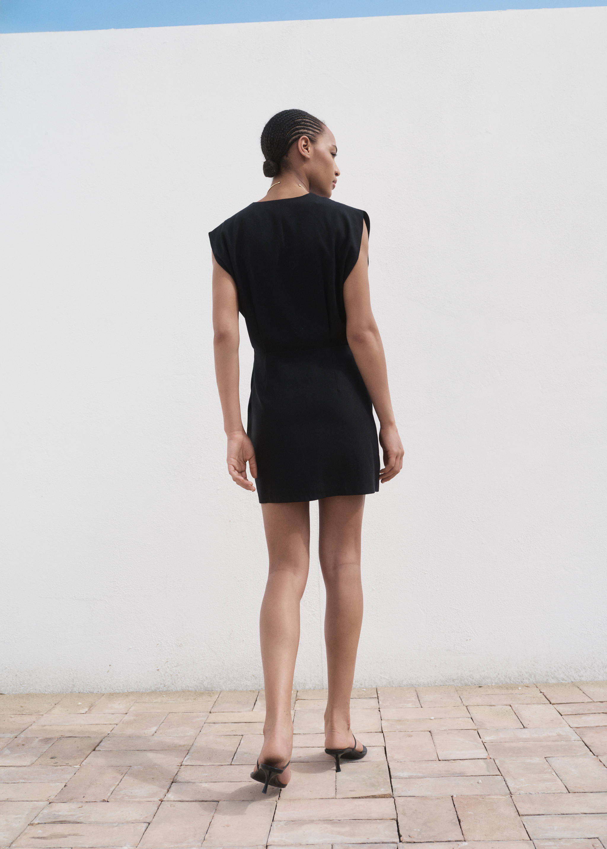Lyocell wrap dress - Reverse of the article