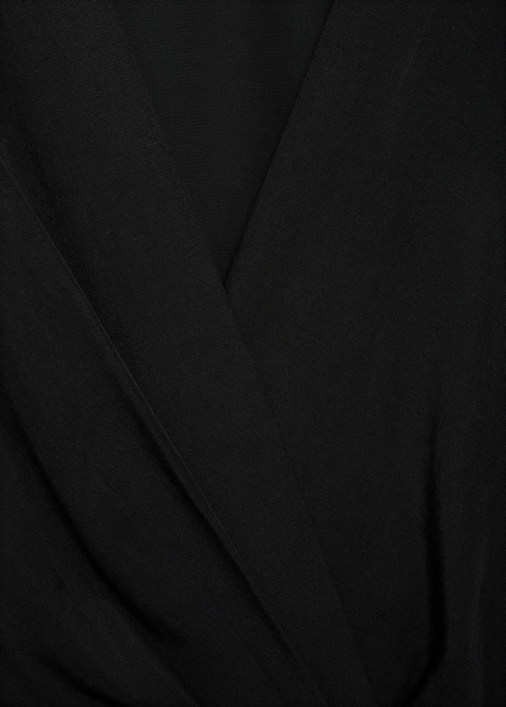 Lyocell wrap dress — Black