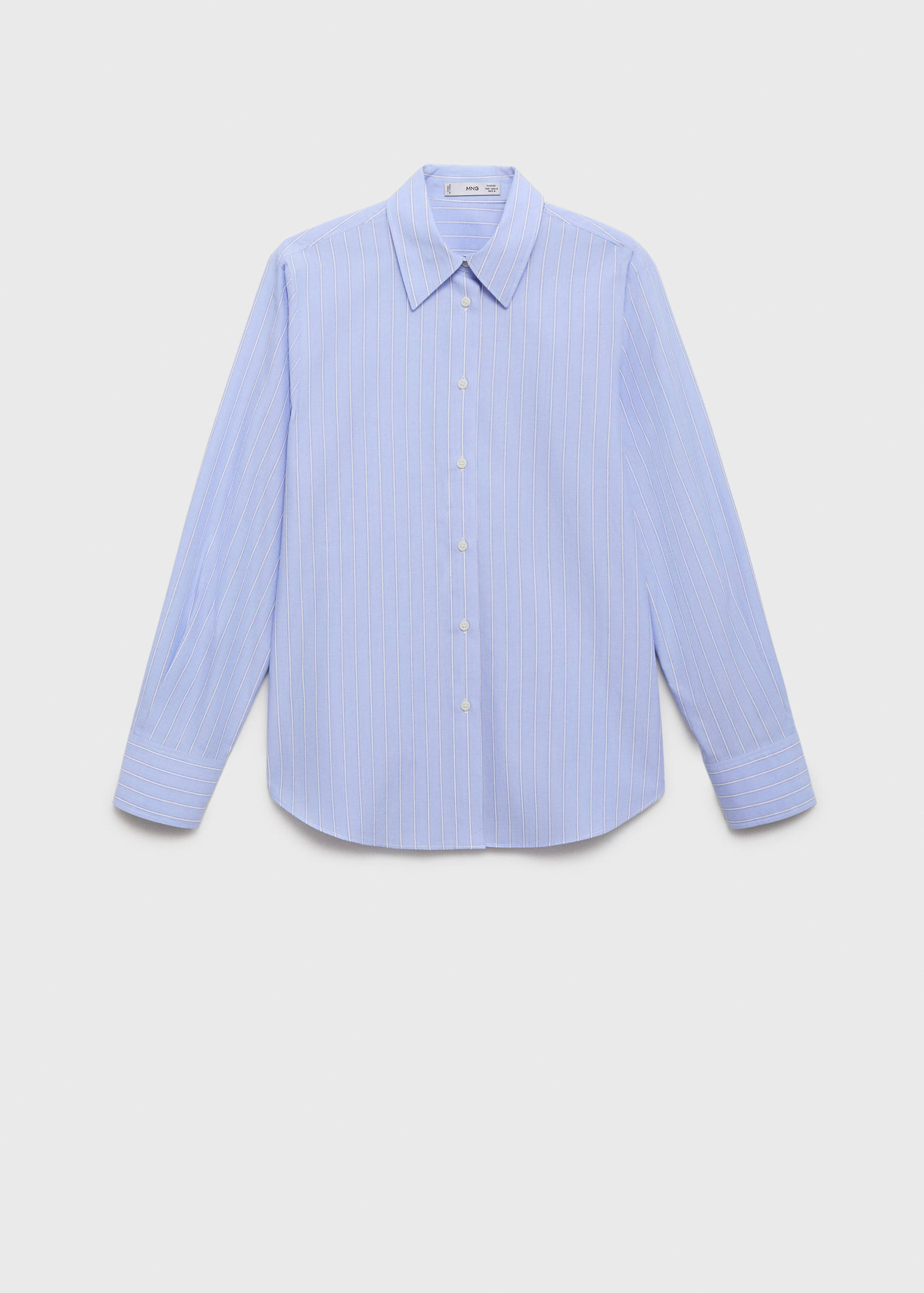 Chemise droite mélange coton et lyocell - Article sans modèle