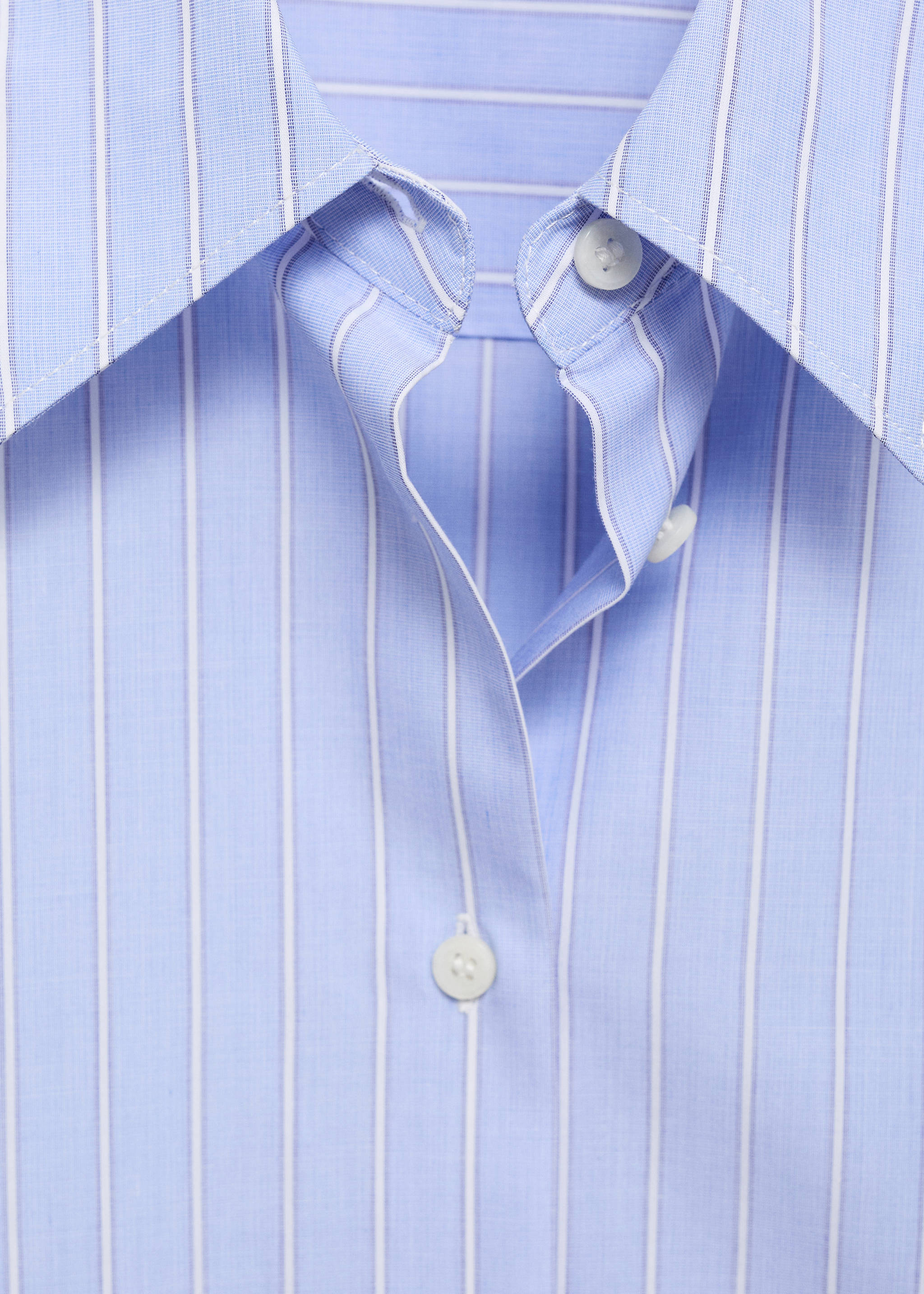 Chemise droite mélange coton et lyocell - Détail de l'article 8