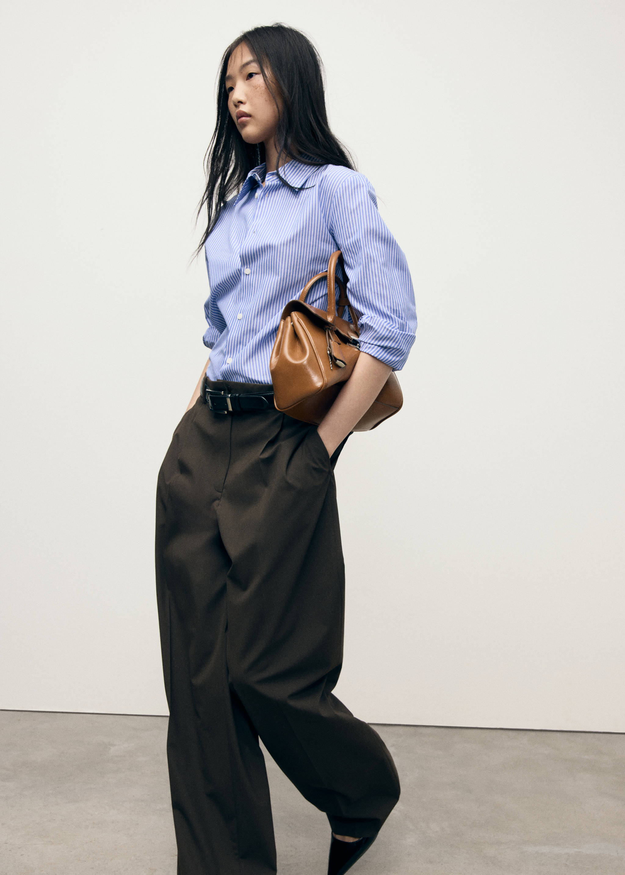 Chemise droite mélange coton et lyocell - Détail de l'article 2