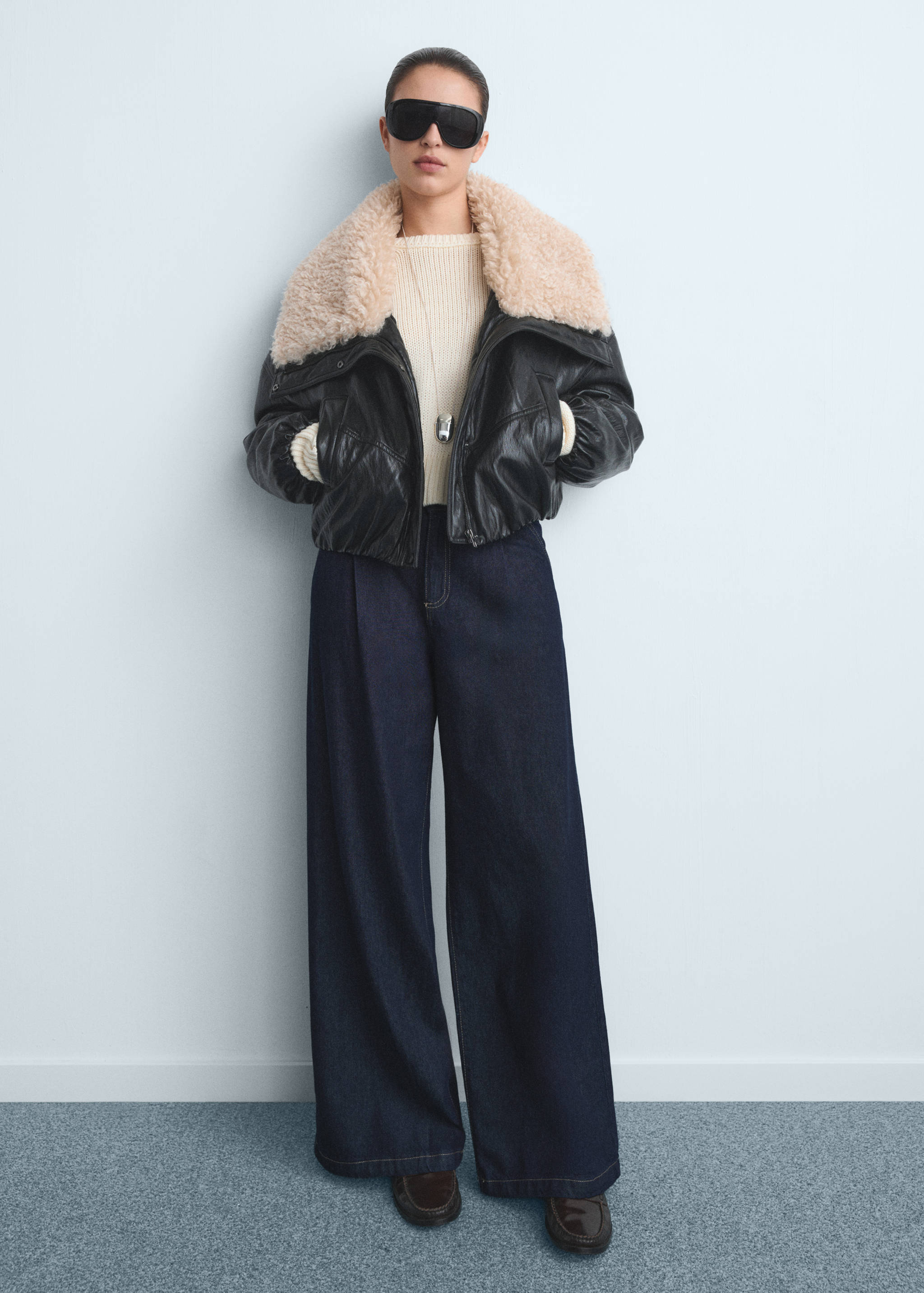 Jean large à pinces - Plan général