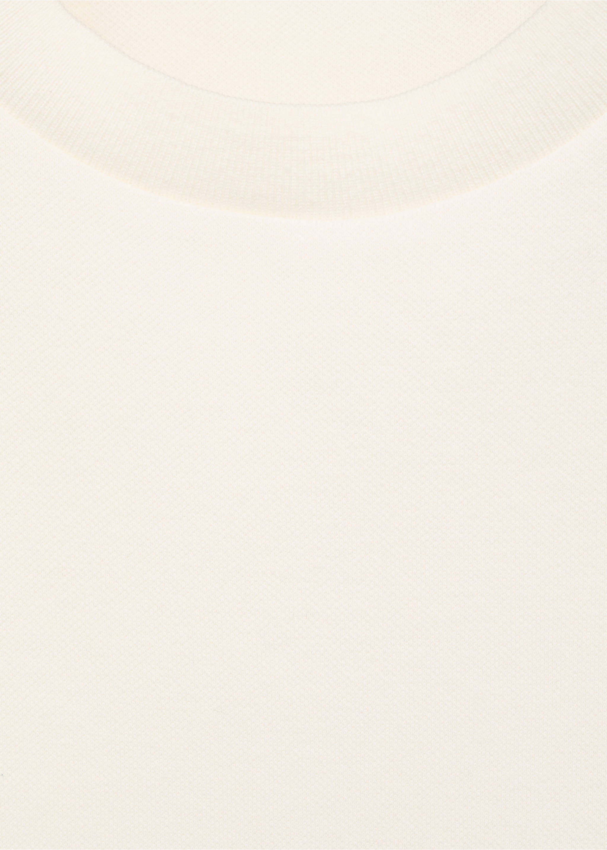 Cotton short-sleeved t-shirt - Details of the article 8, Ecru. Ref: 17014099-00.