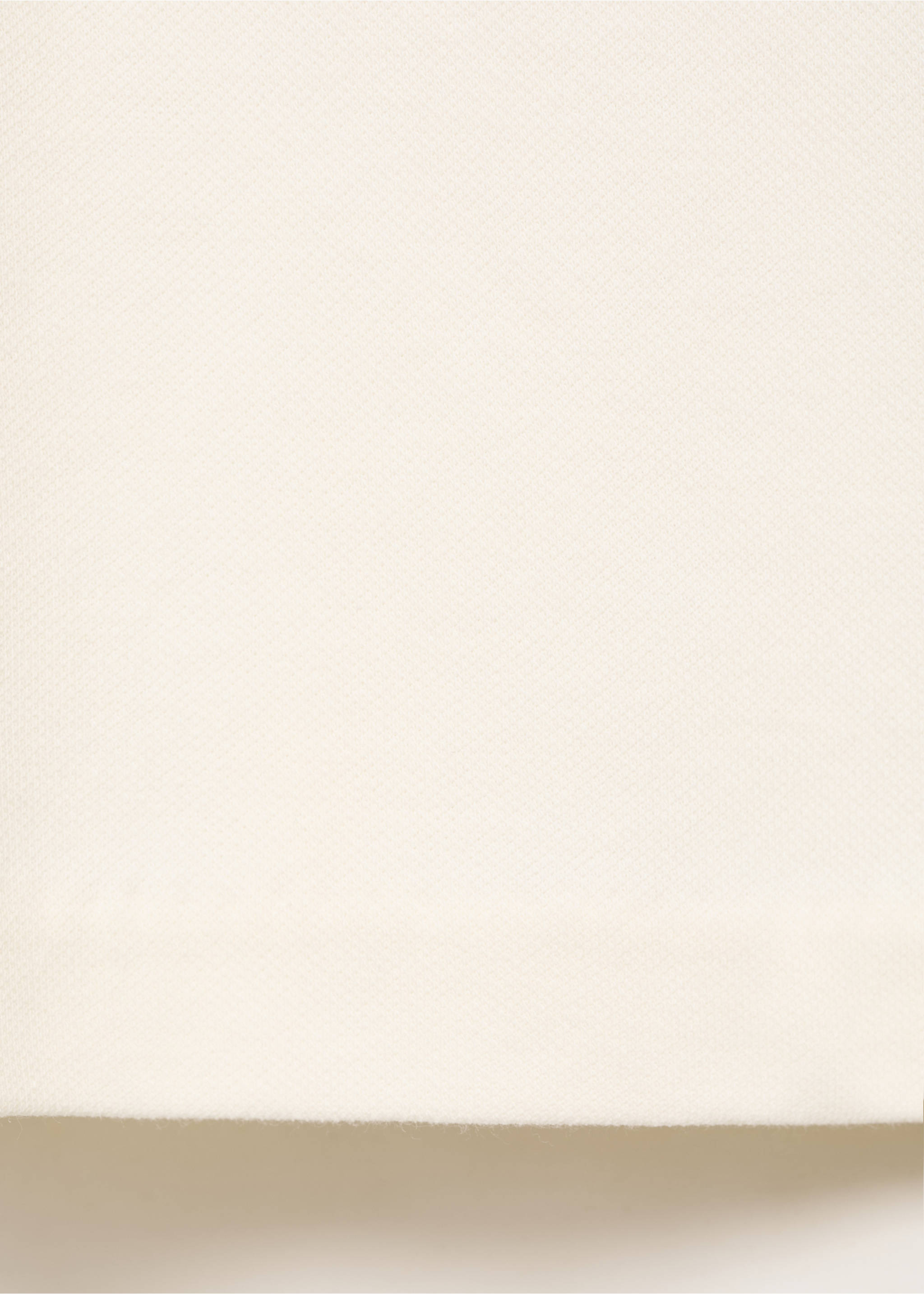 Cotton short-sleeved t-shirt - Details of the article 0, Ecru. Ref: 17014099-00.
