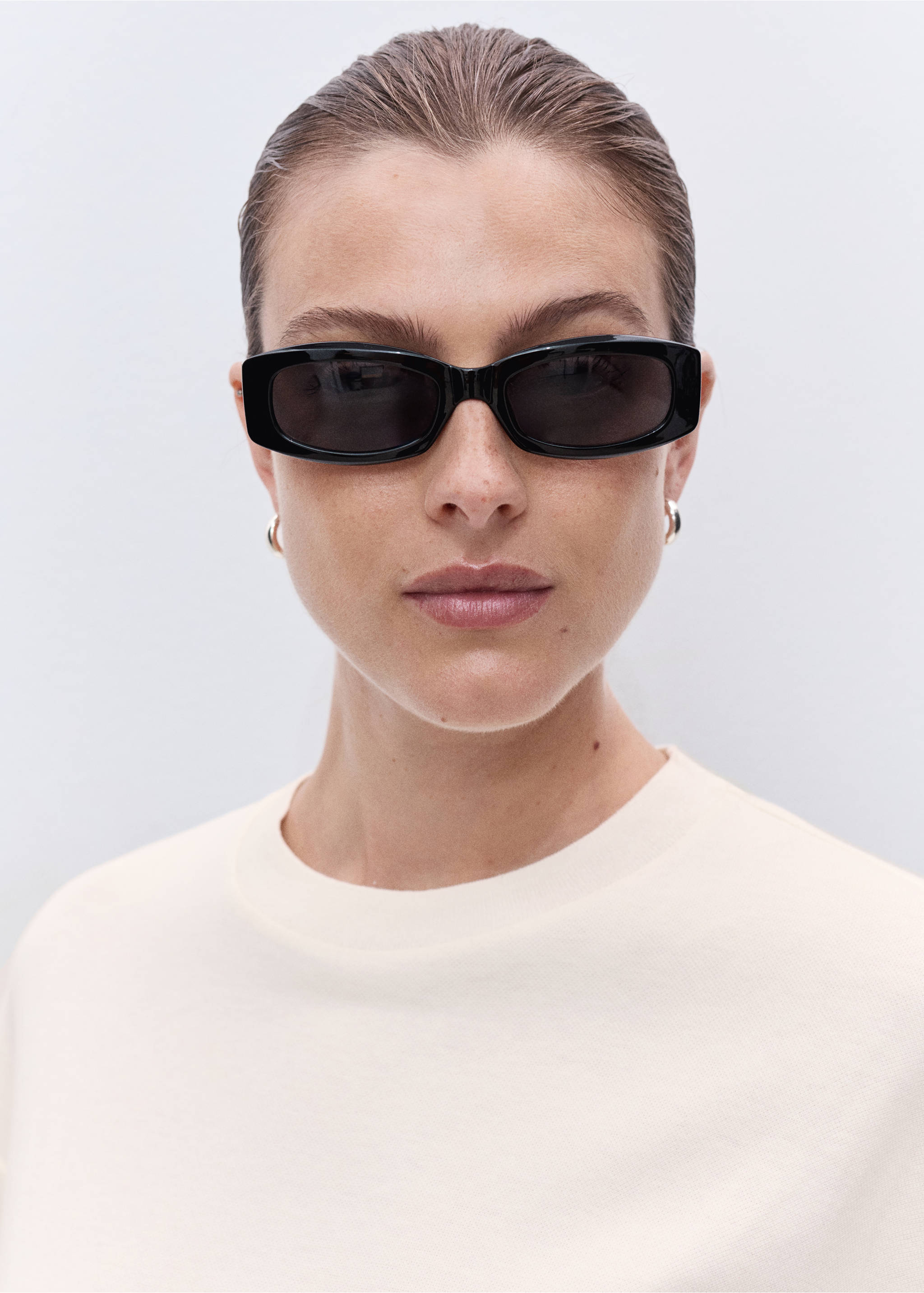 Cotton maternity t-shirt - Details of the article 1, Ecru. Ref: 17014100-00.
