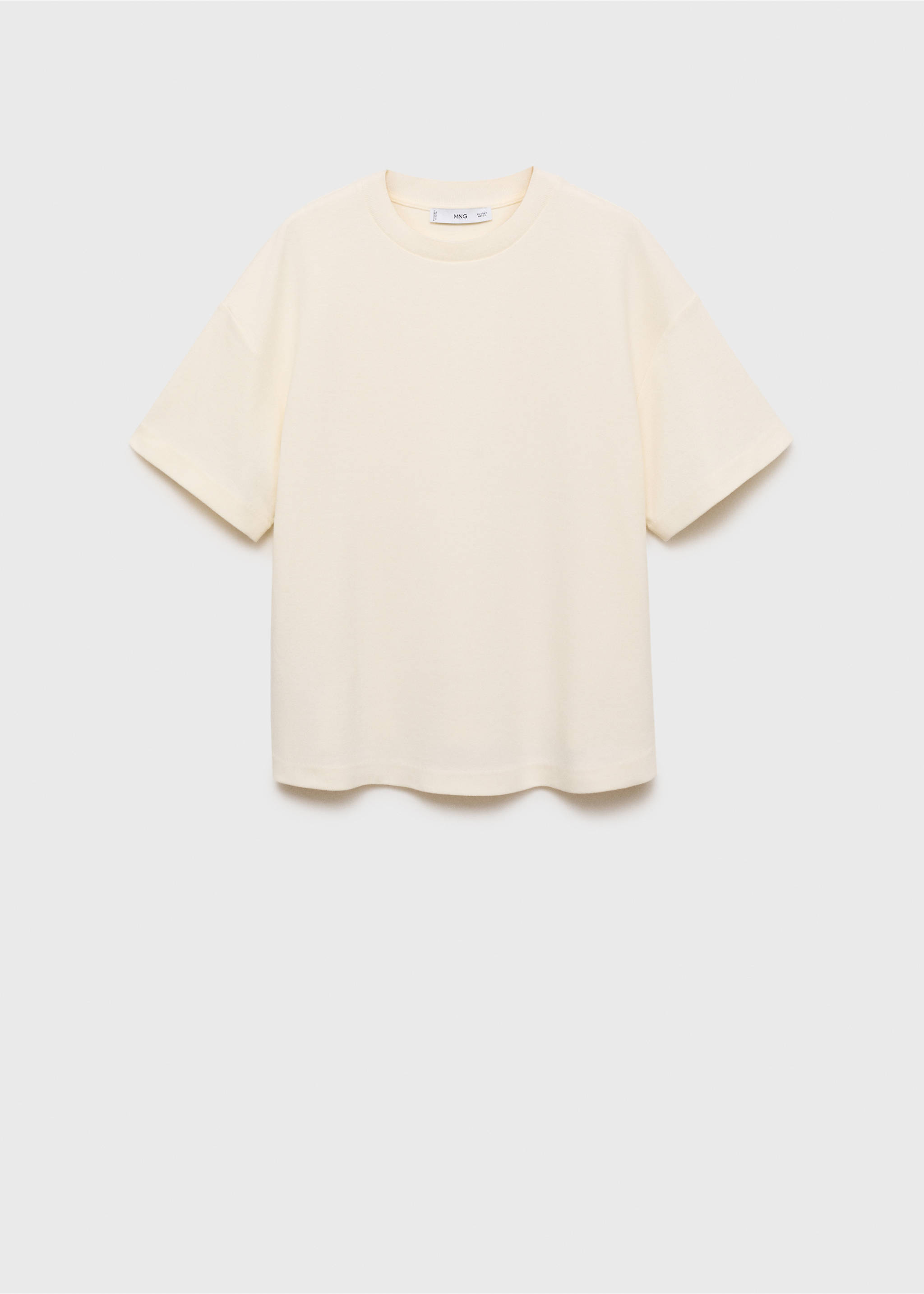 Cotton maternity t-shirt - Article without model, Ecru. Ref: 17014100-00.