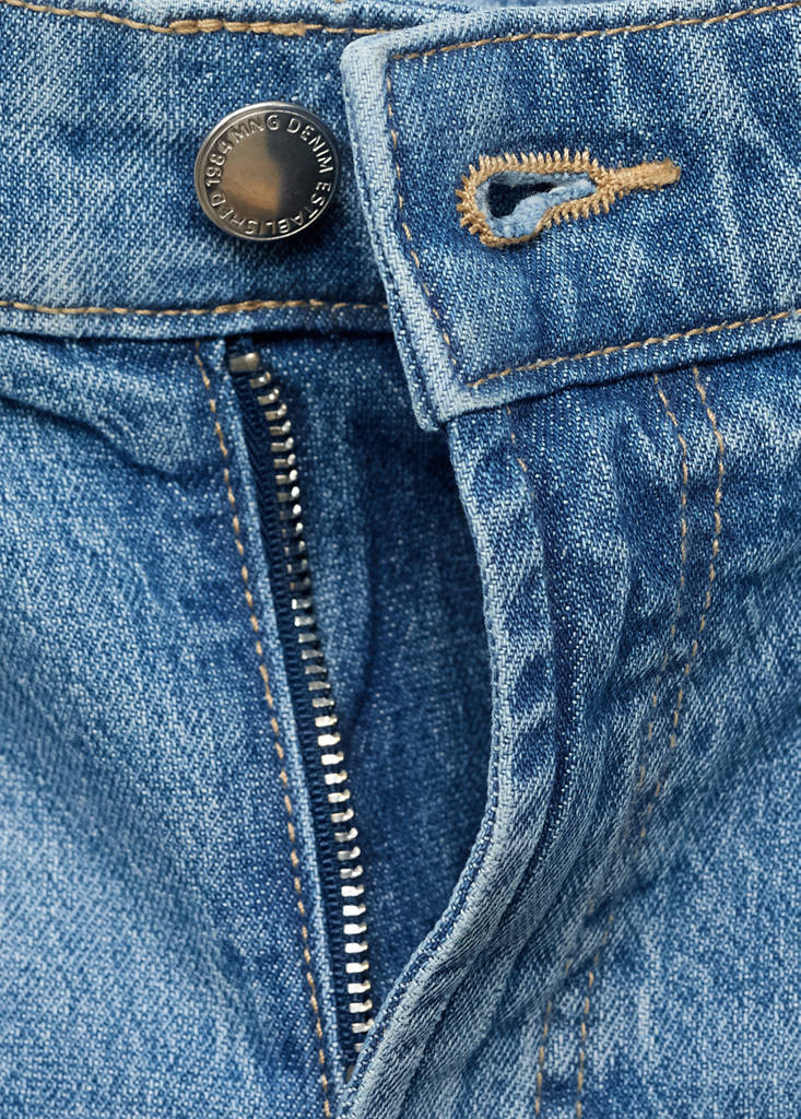 High-waisted wideleg jeans — Medium Blue