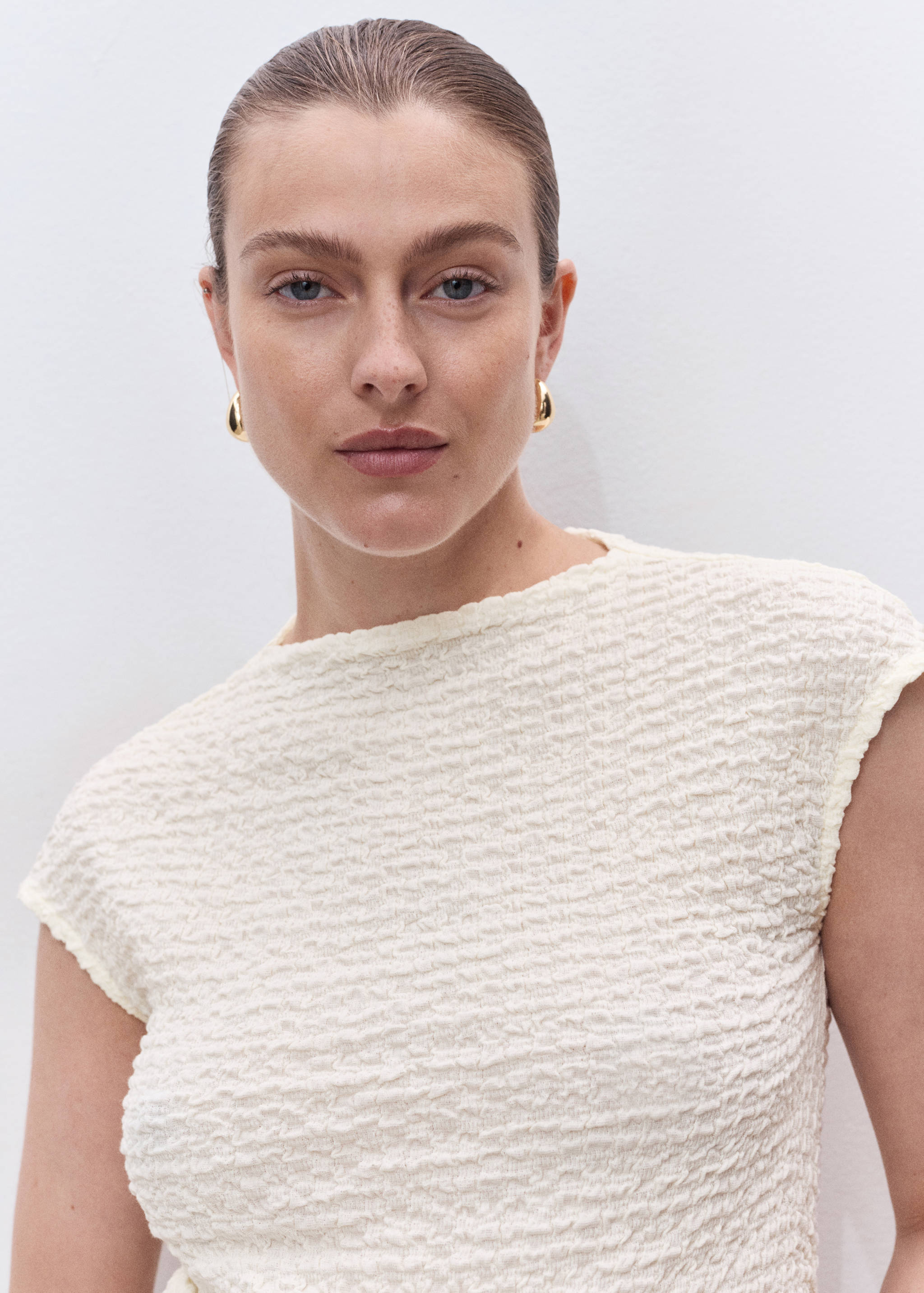 Топ из хлопкового крепа для будущих мам - Деталь изделия 1