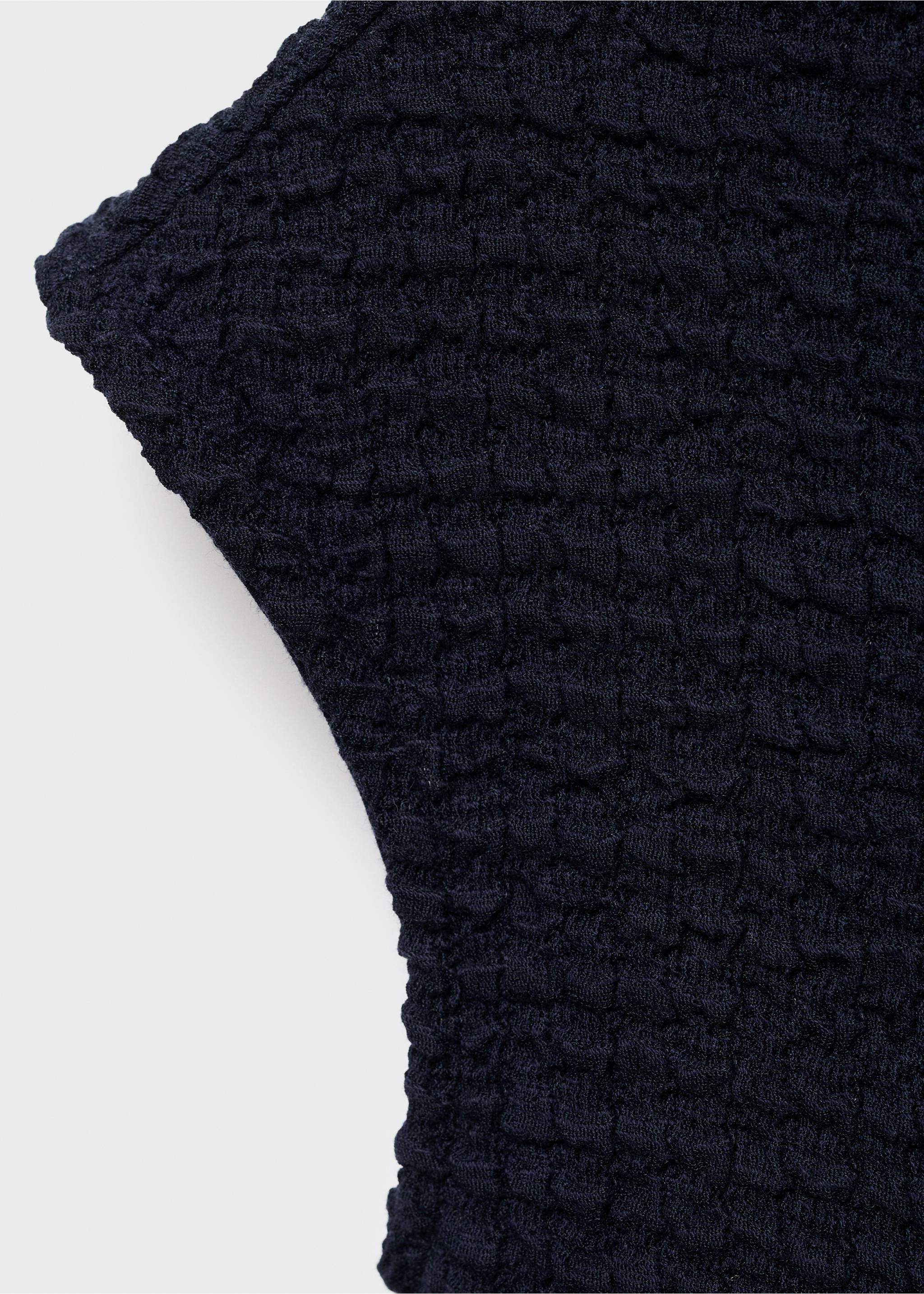 Топ из хлопкового крепа для будущих мам - Деталь изделия 0, Глубокий темно-синий. Ref: 17014102-00.