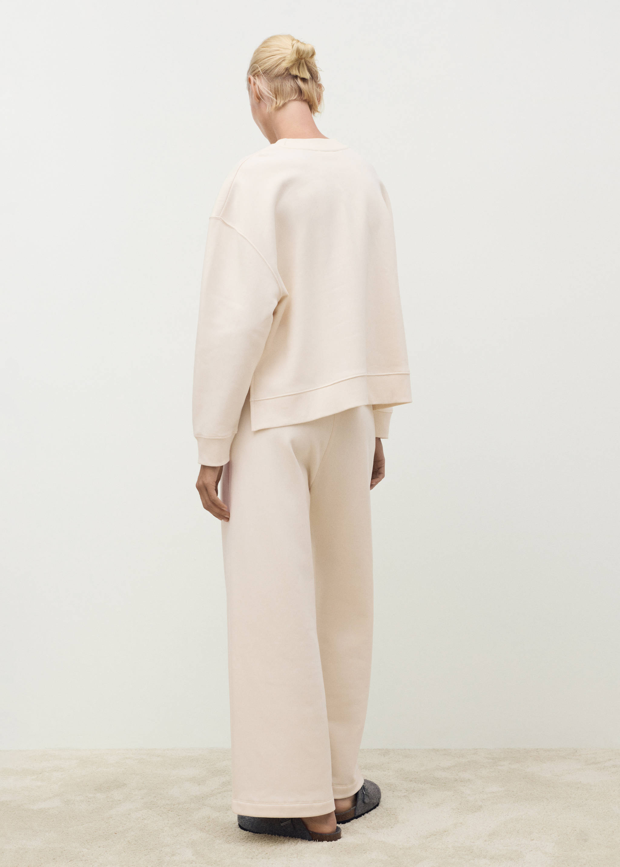 Fluid long cotton pants - Reverse of the article