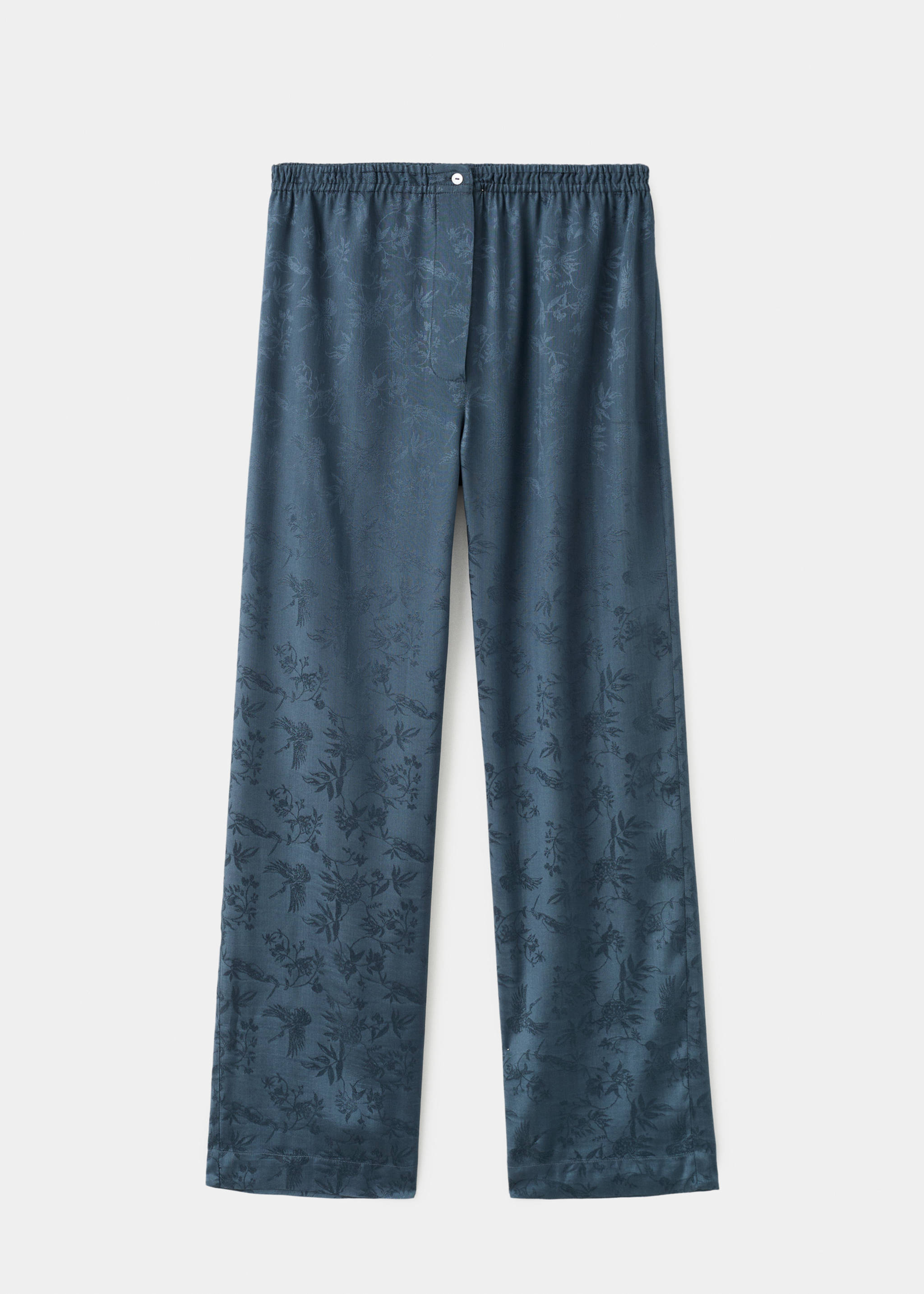 Jacquard satin pajama pants - Article without model