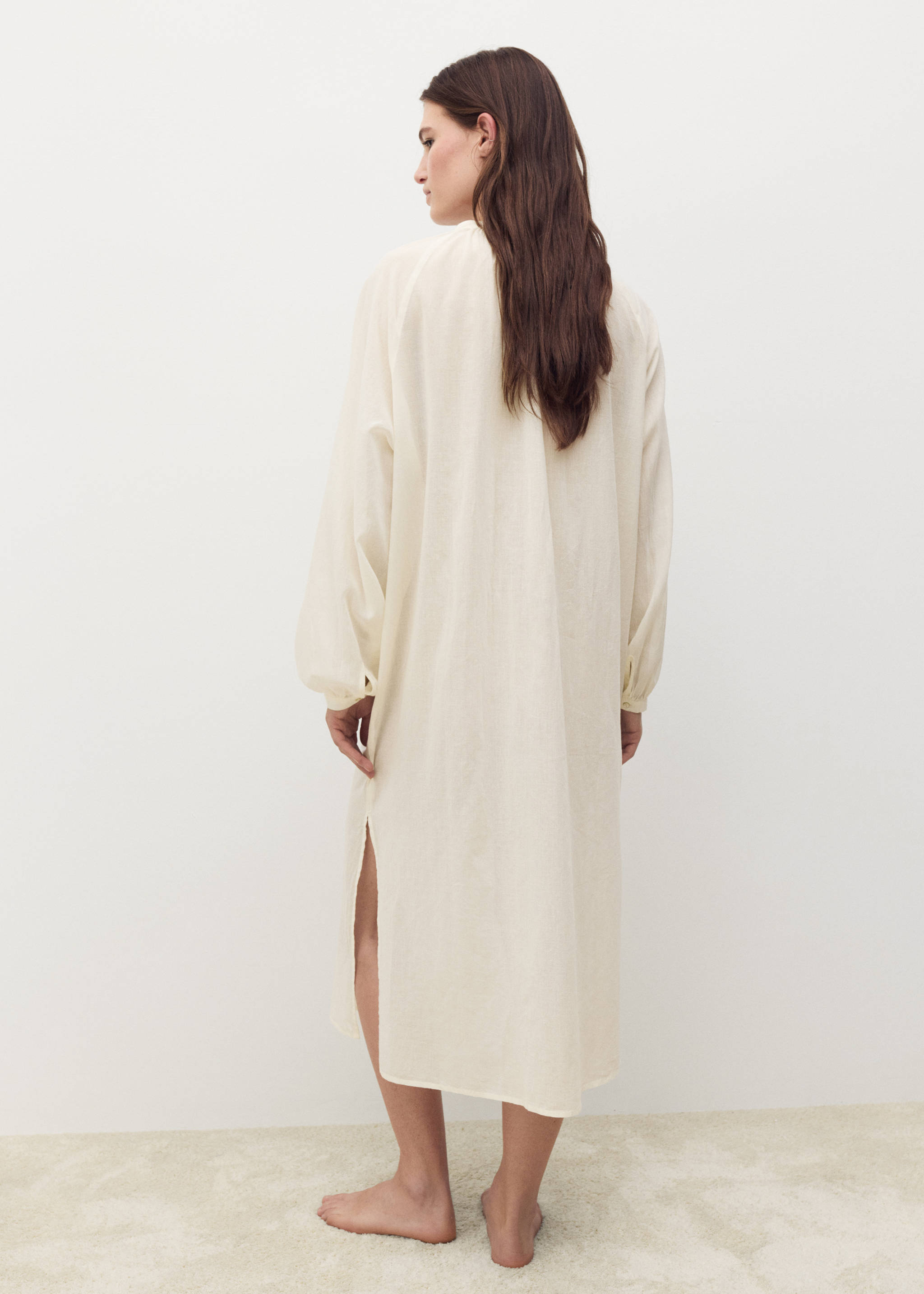 Cotton tunic with buttons - Reverse of the article