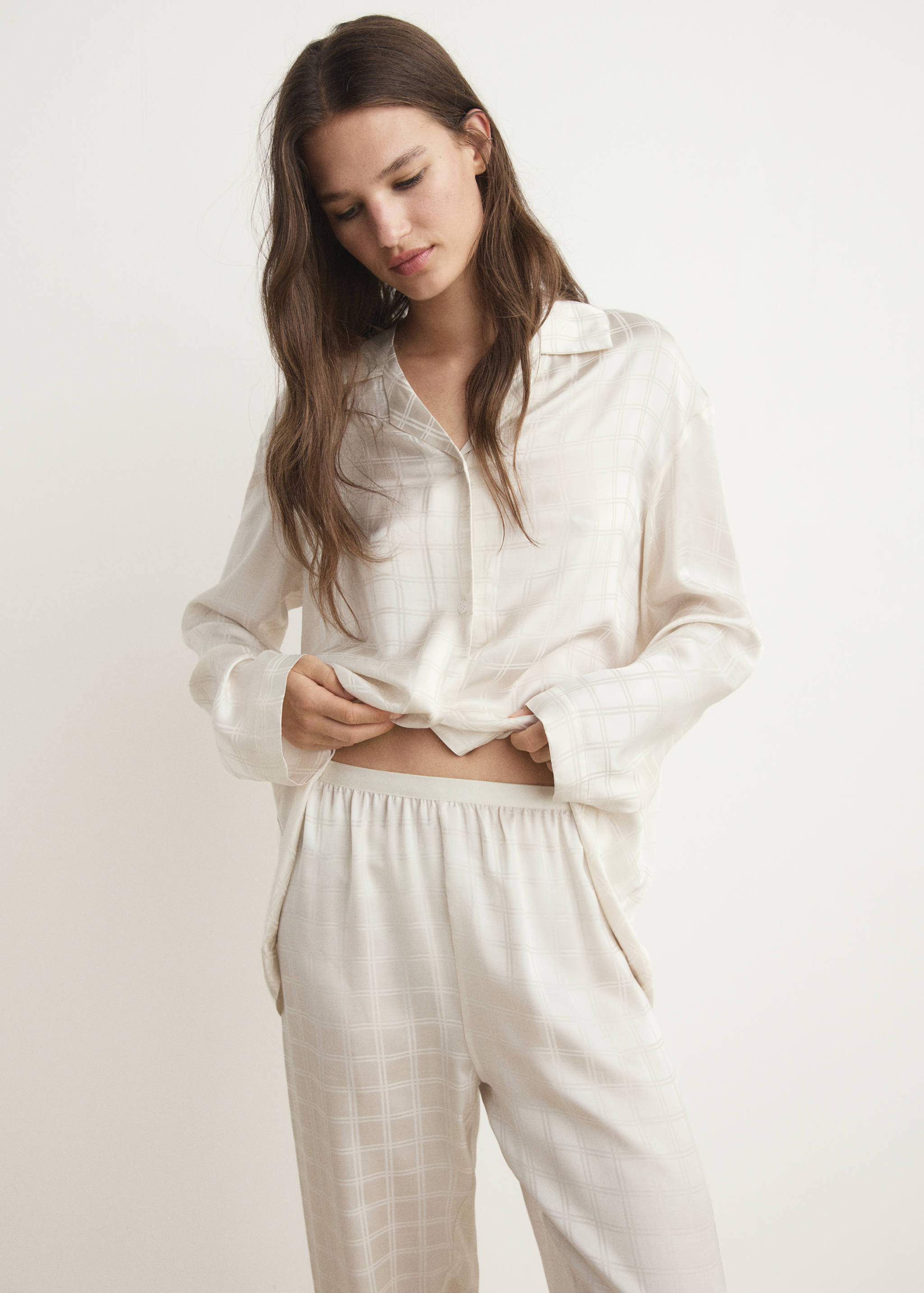 Pyjamasbyxor med rayon-rutor - Detaljer om artikeln 1