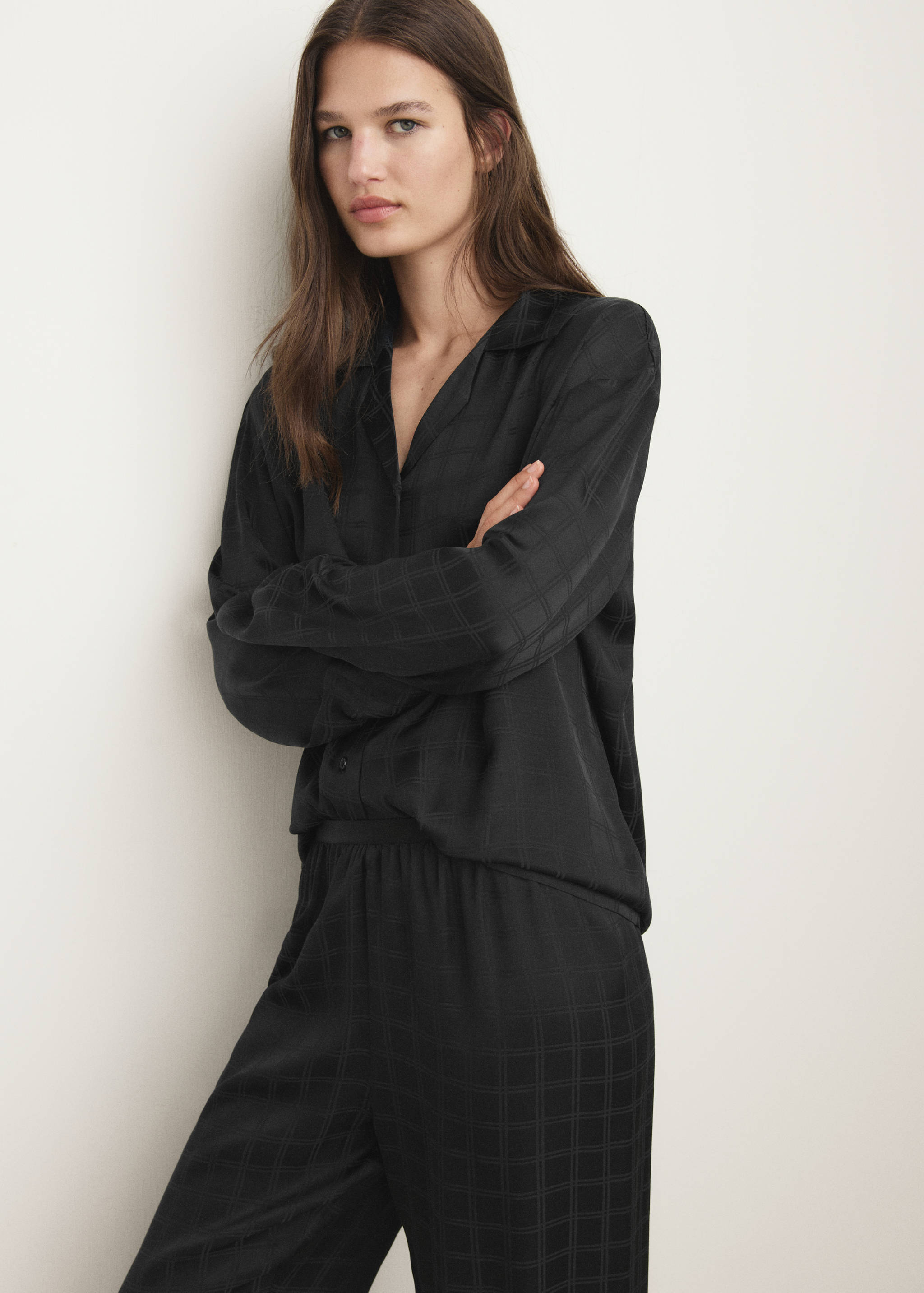 Pyjamasbyxor med rayon-rutor - Detaljer om artikeln 1