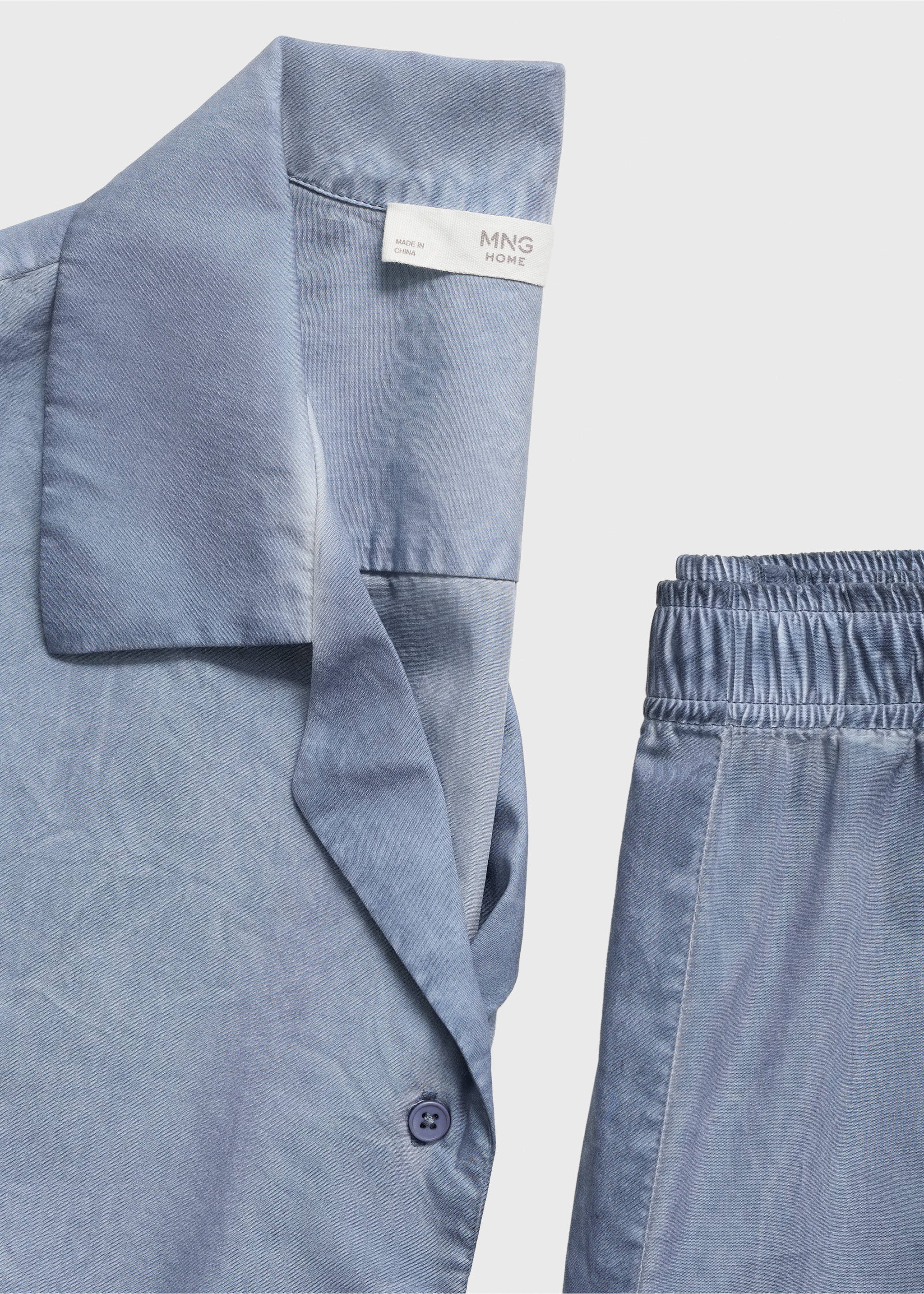 Chemise coton garment-dyed - Détail de l'article 0, Bleu encre. Ref: 17014112-00.