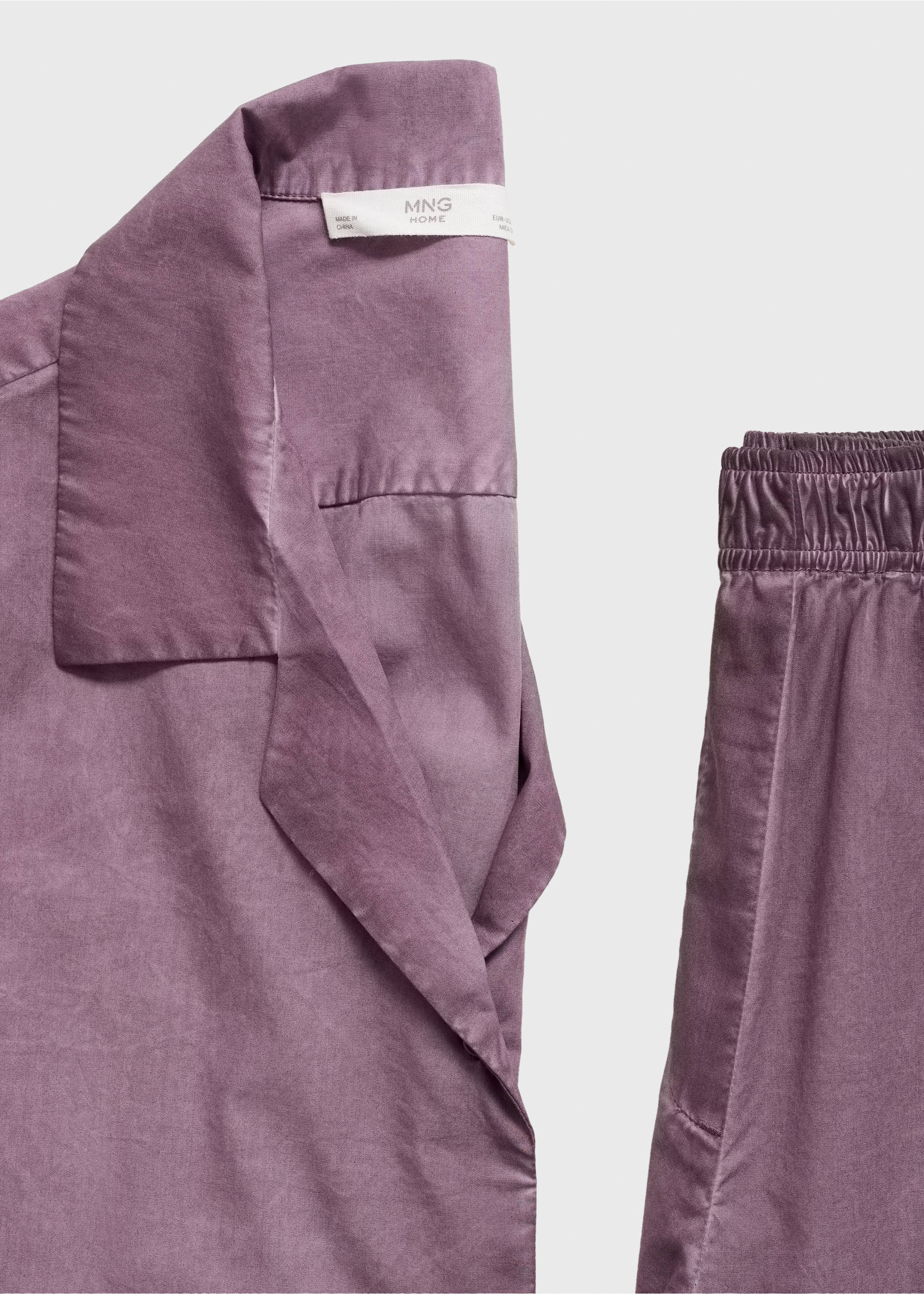 Chemise coton garment-dyed - Détail de l'article 0, Prune. Ref: 17014112-00.