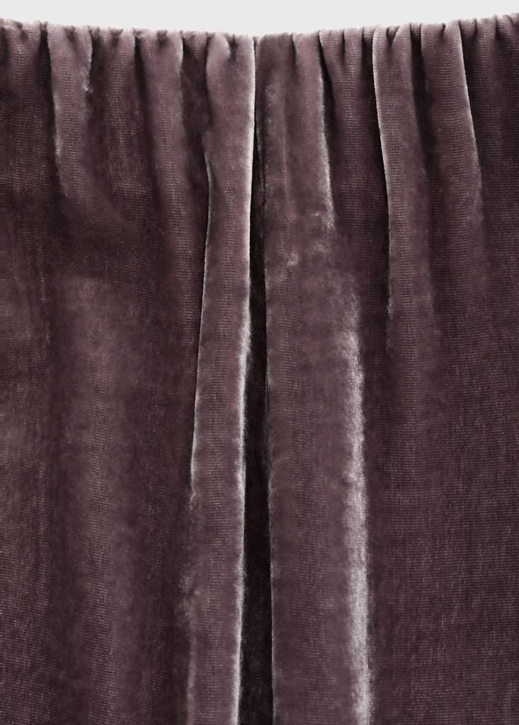 Silk velvet trousers — Blackberry