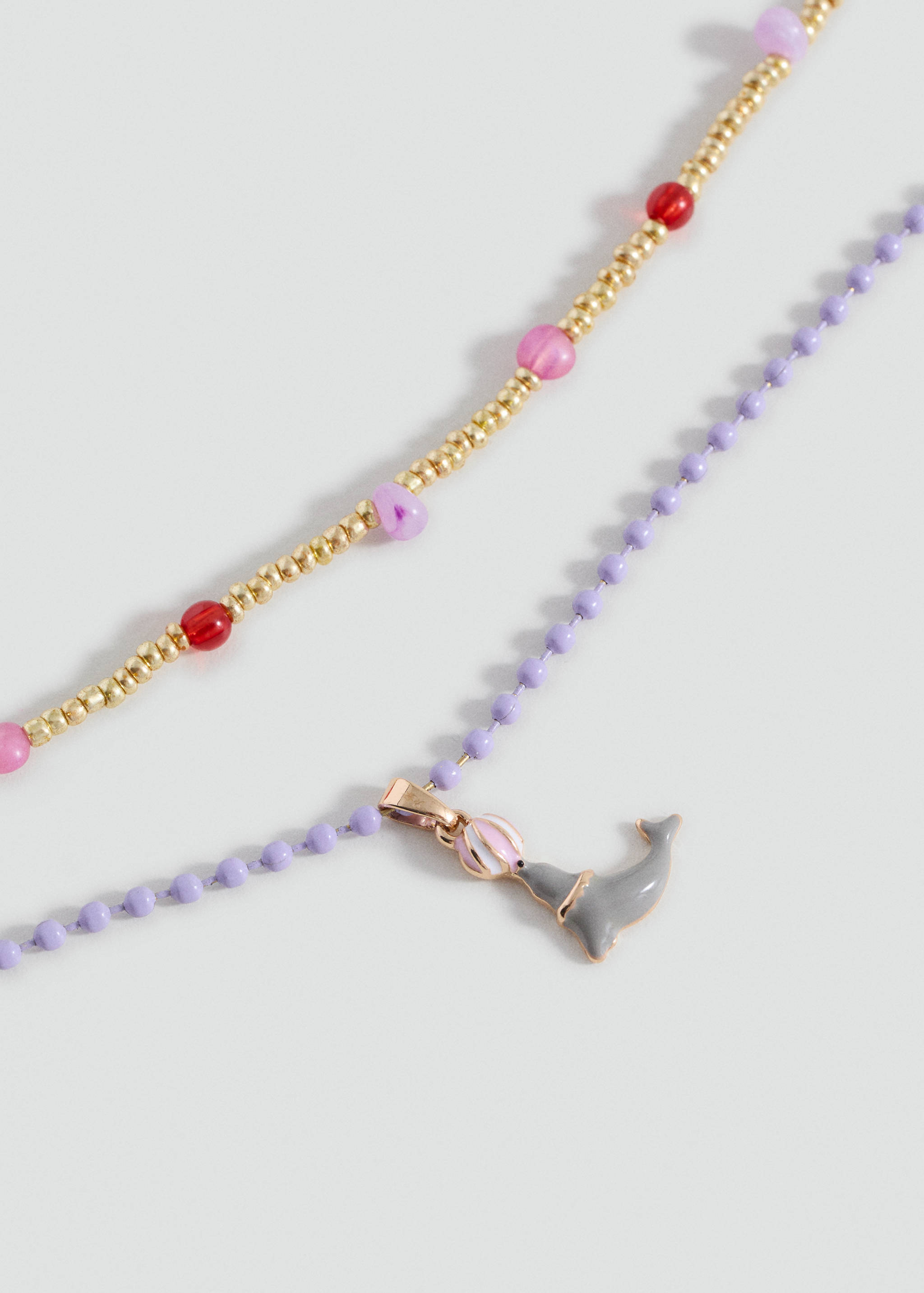 Pack 2 kombinerade halsband - Bild av mittparti