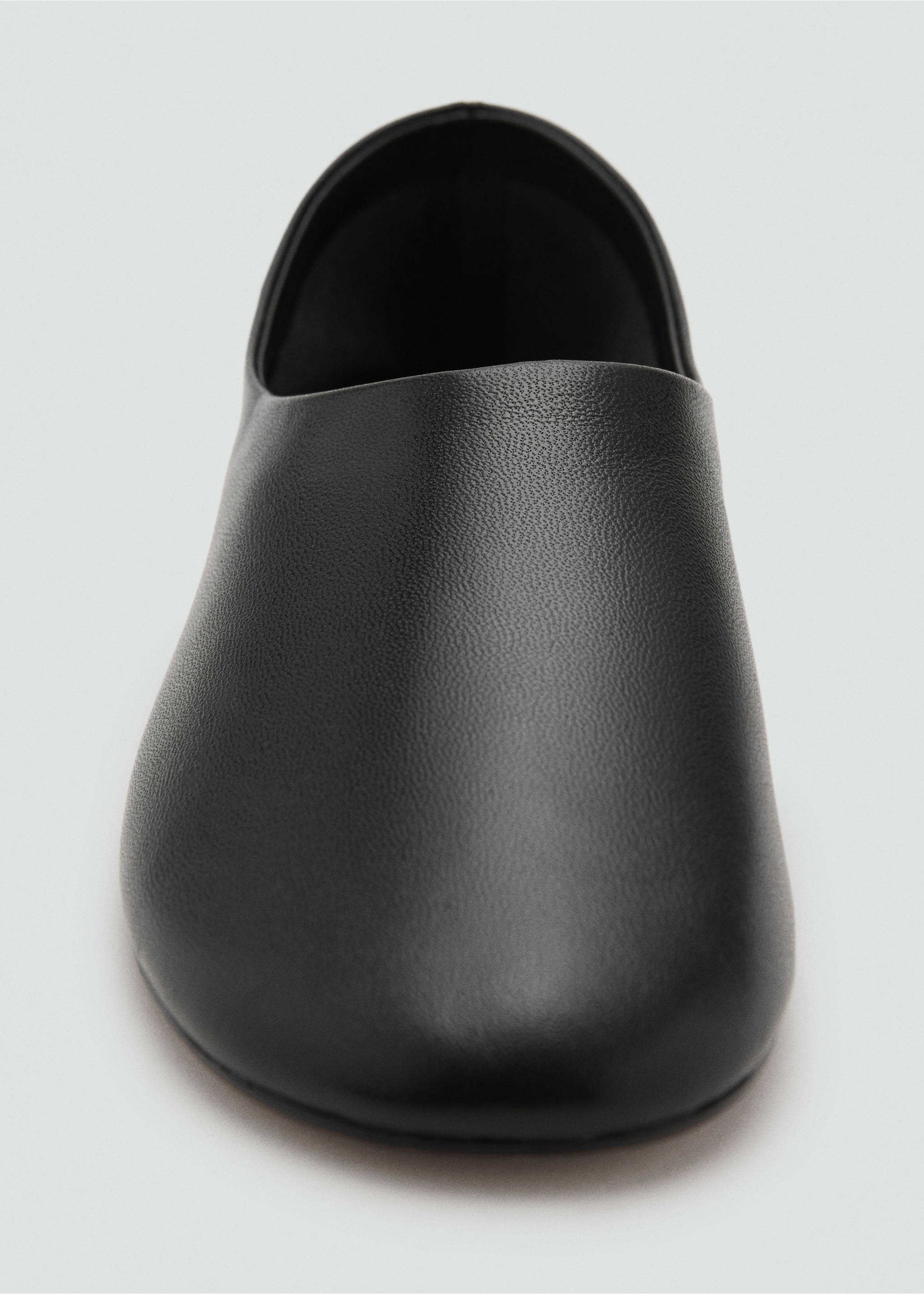 Leather flat shoes - Details of the article 2, Black. Ref: 17014120-00.