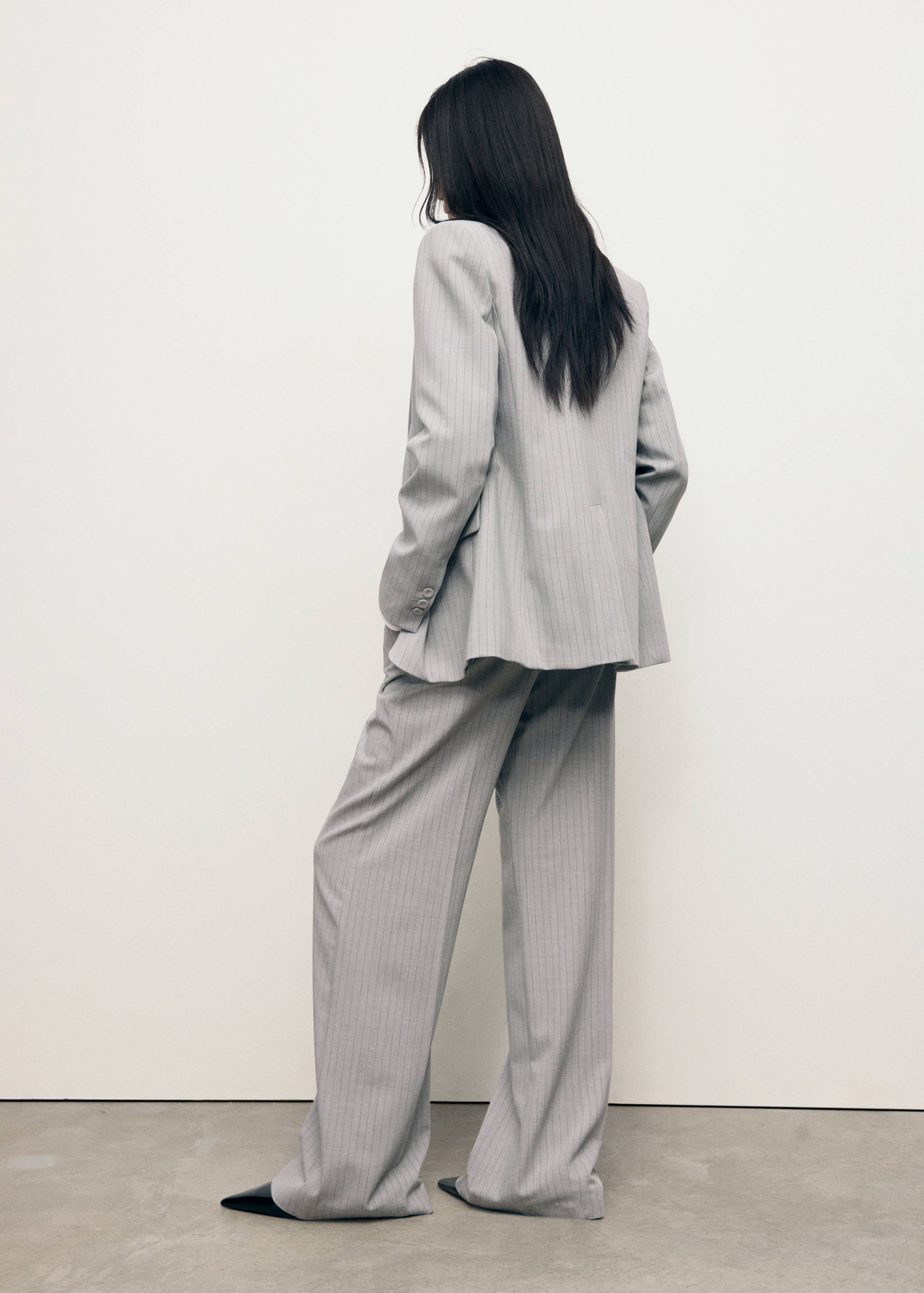 Pinstripe suit trousers - Reverse of the article