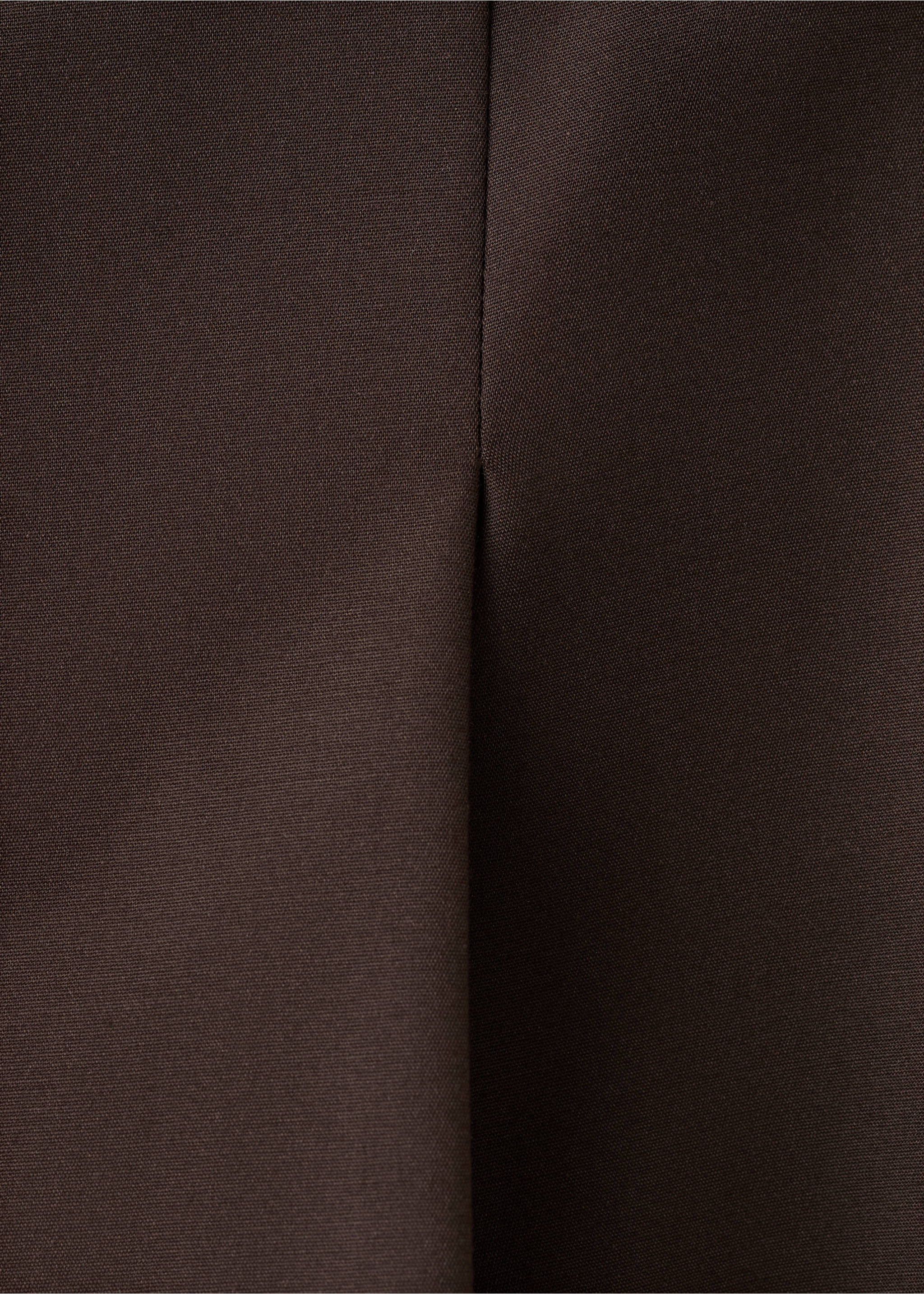 Pleated wide leg trousers - Details of the article 0, Chocolate. Ref: 17014122-00.