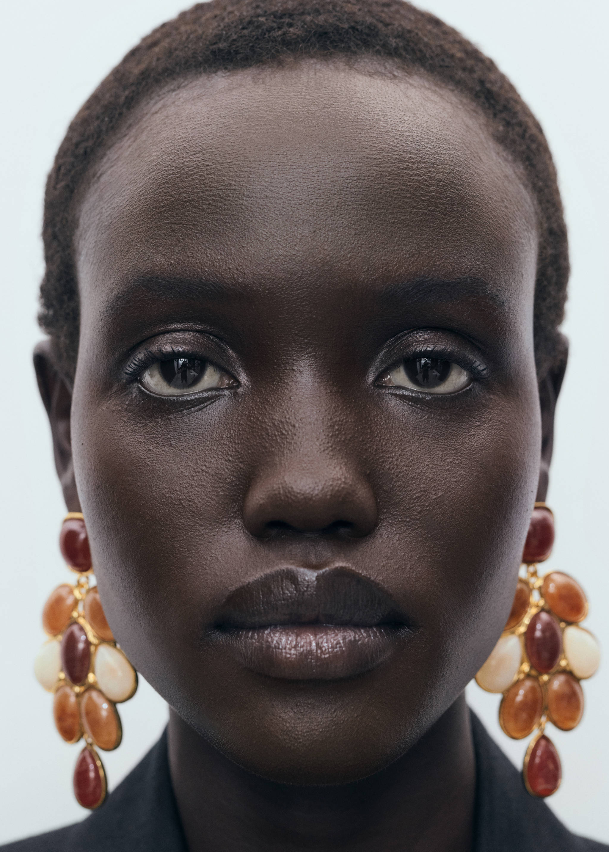 Mixed resin earrings - General plane