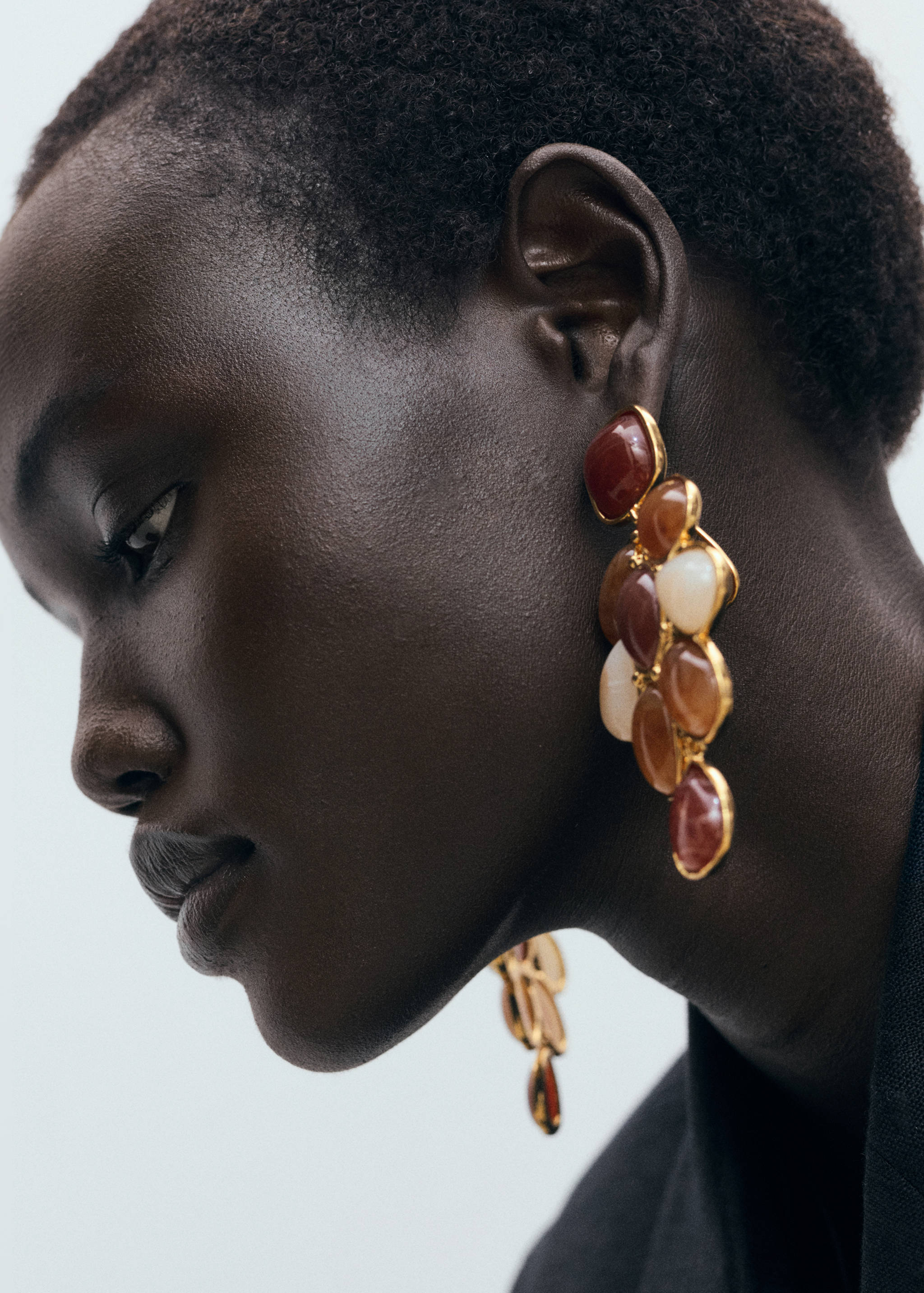 Mixed resin earrings - Details of the article 9