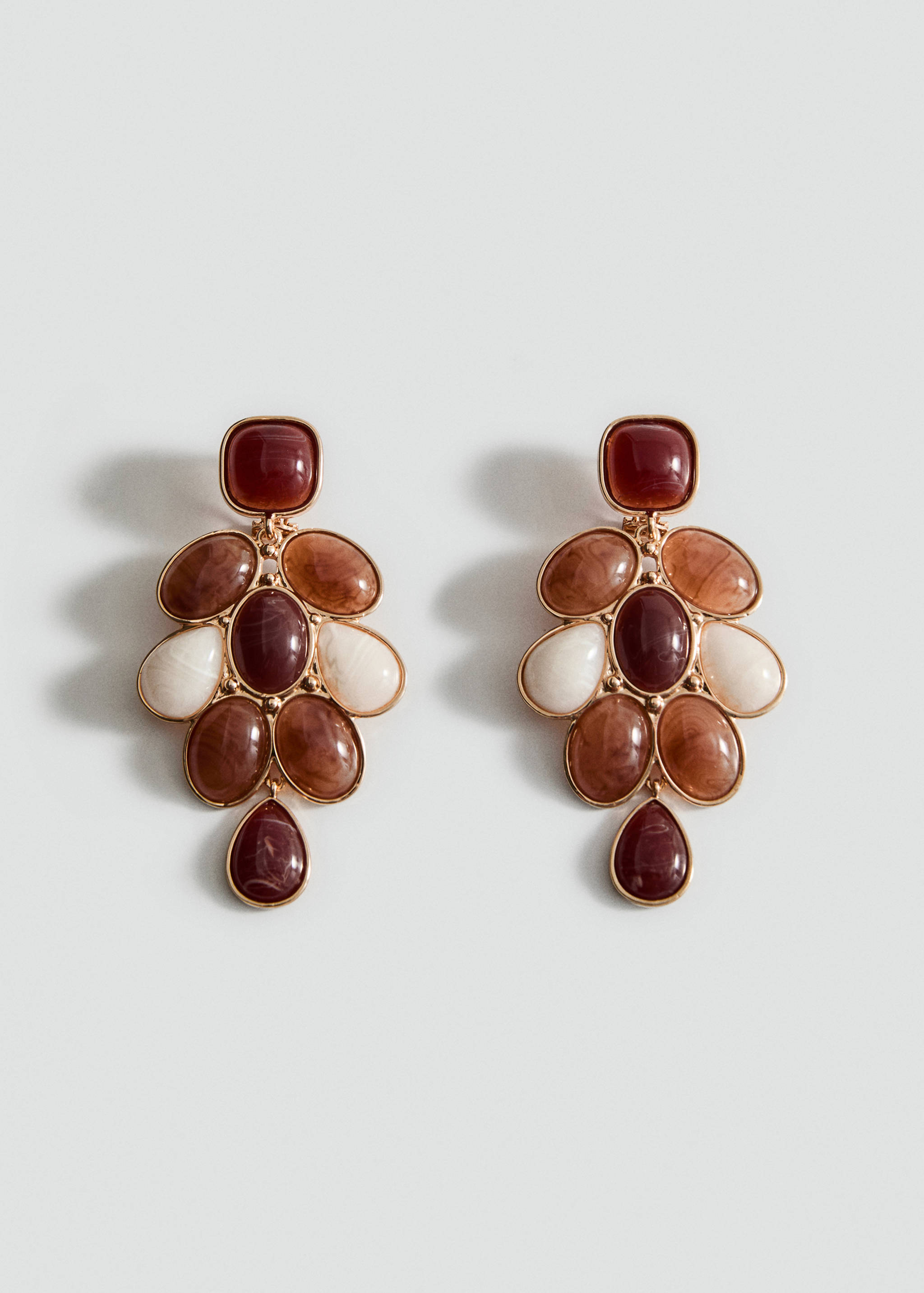 Mixed resin earrings - Article without model