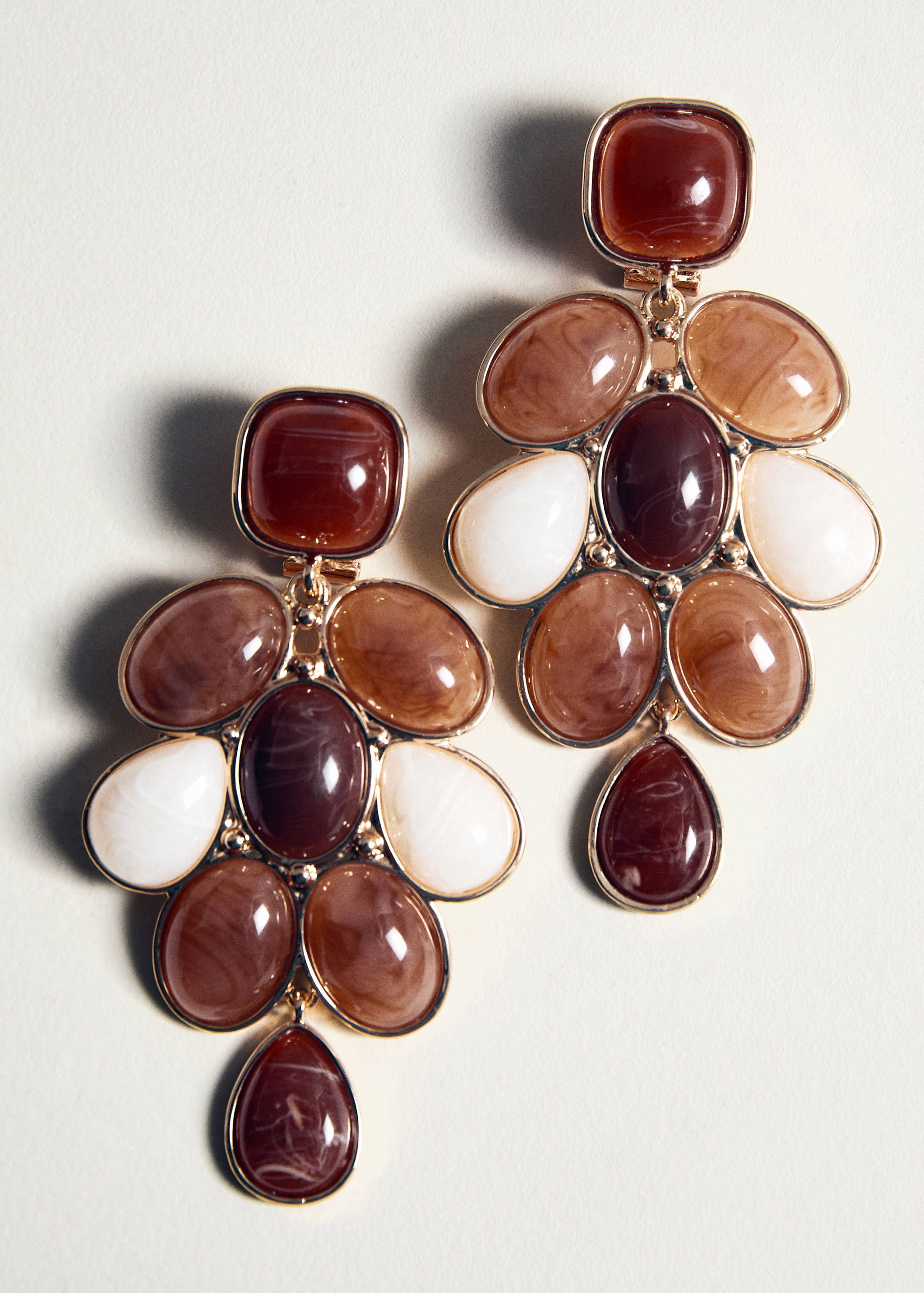 Mixed resin earrings - Details of the article 1