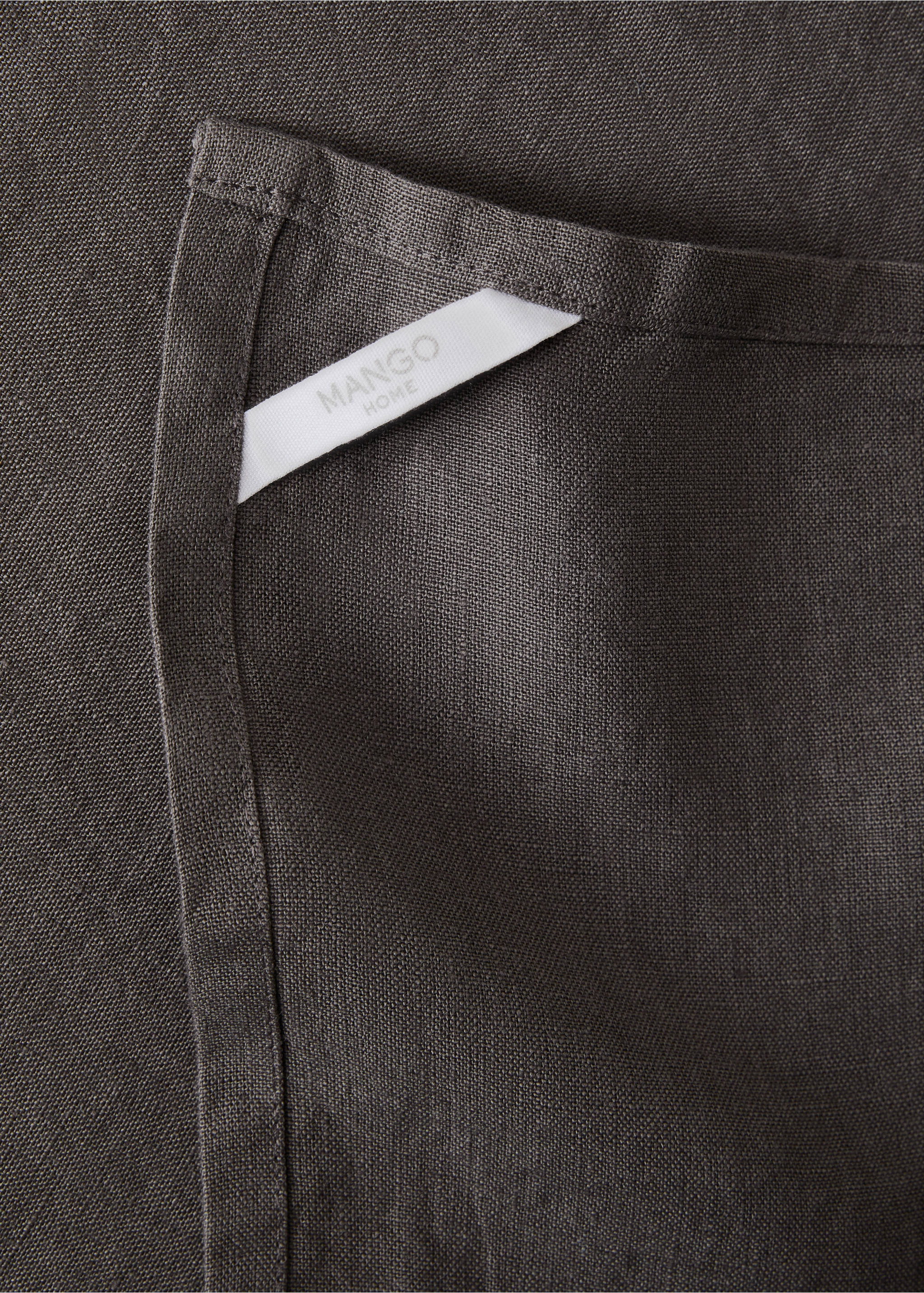 Paño cocina 100% lino - Detalle del artículo 2, Khaki. Ref: 17014139-00.