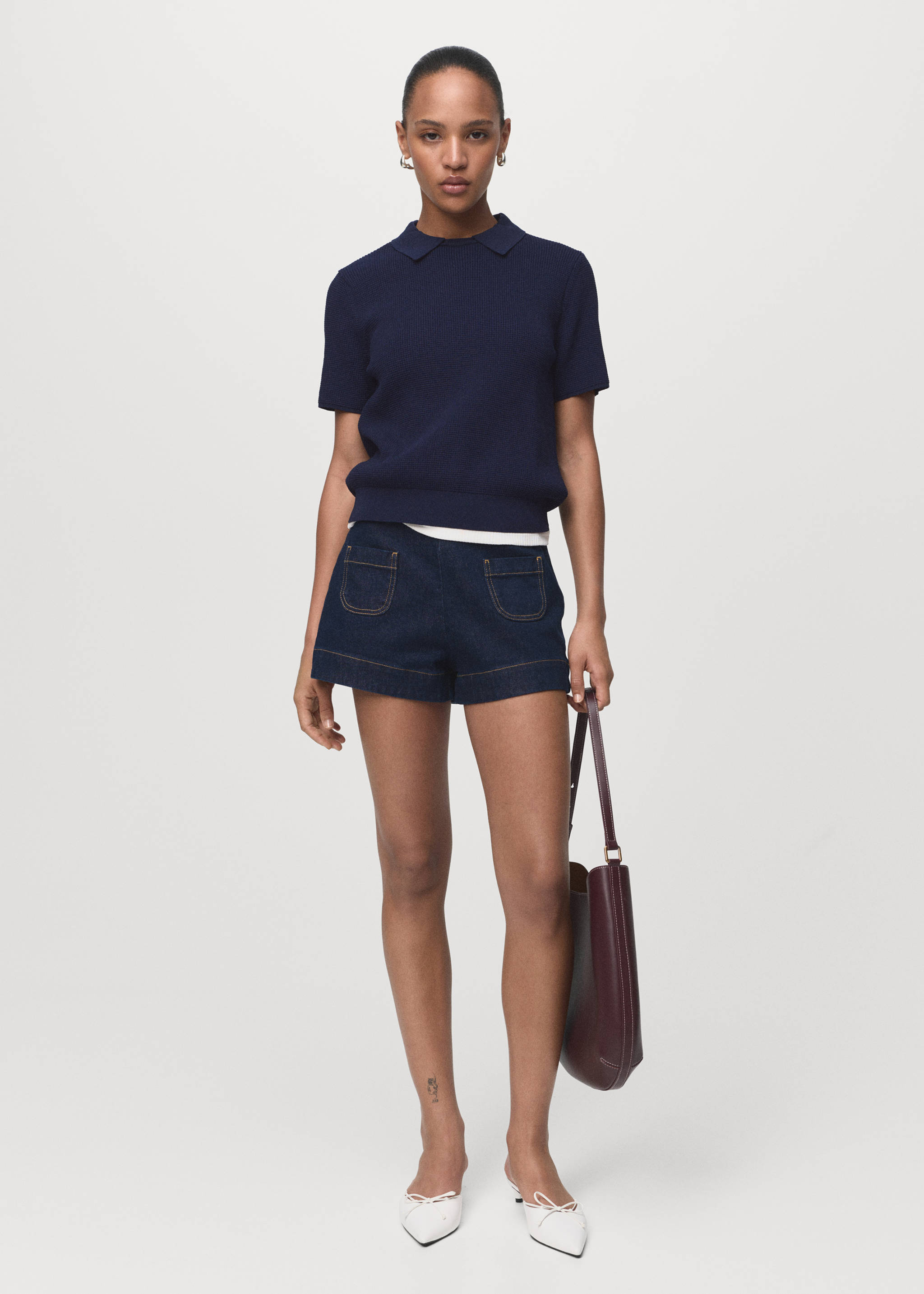 Camisola gola camiseira - Plano geral