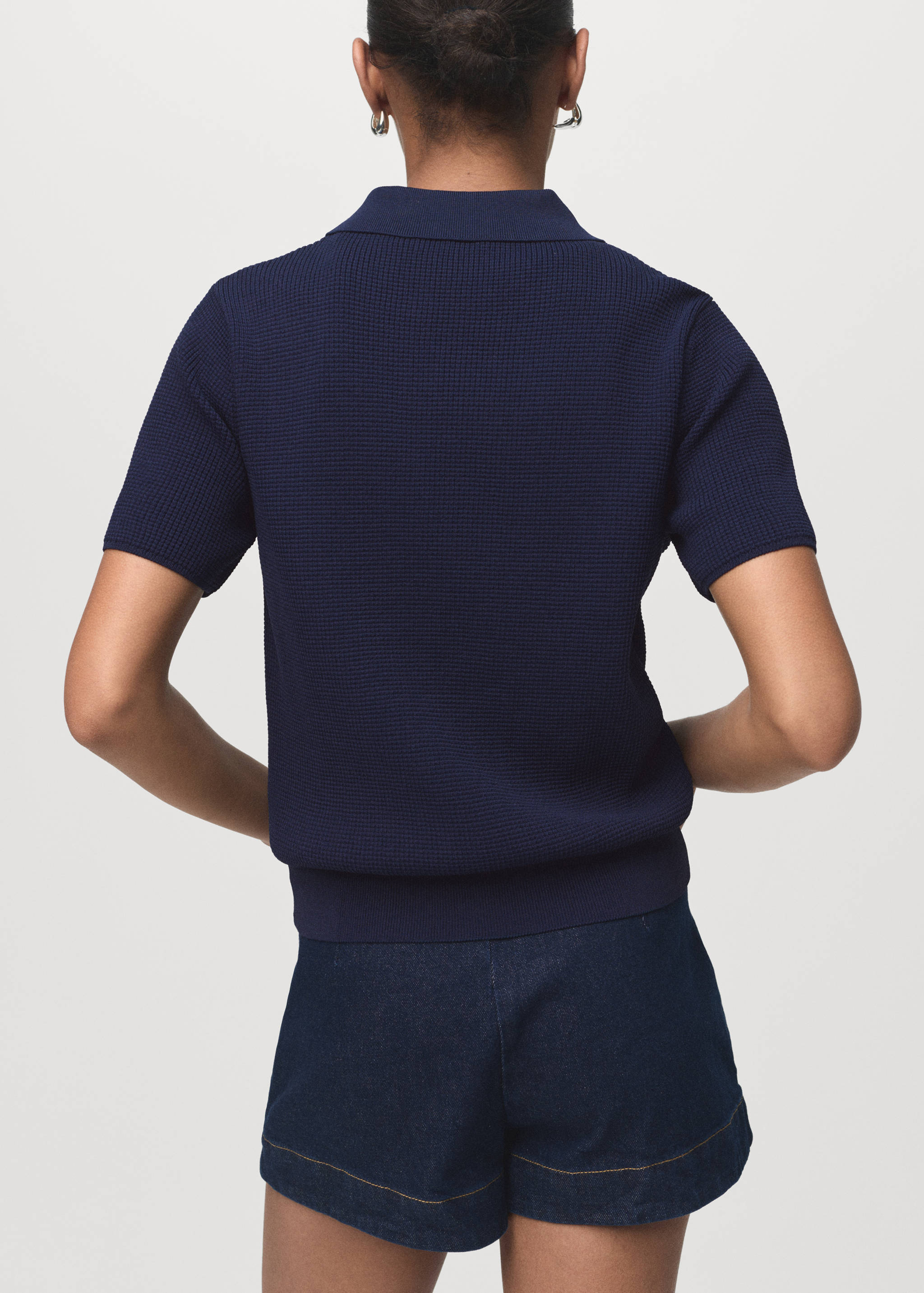 Camisola gola camiseira - Verso do artigo